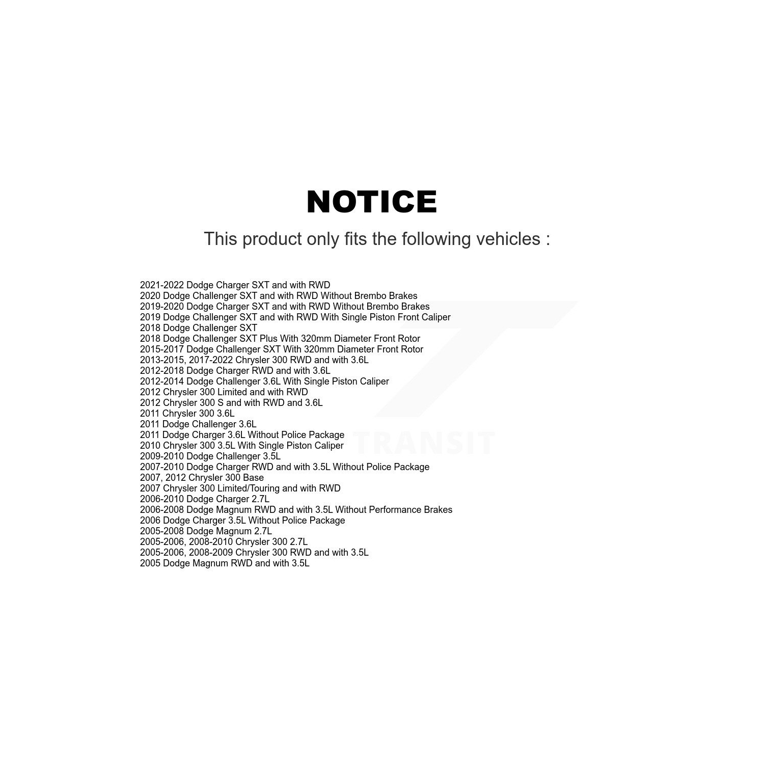 Front Rear Ceramic Brake Pads Kit For Dodge Charger Chrysler 300 Challenger Magnum KTC-100036