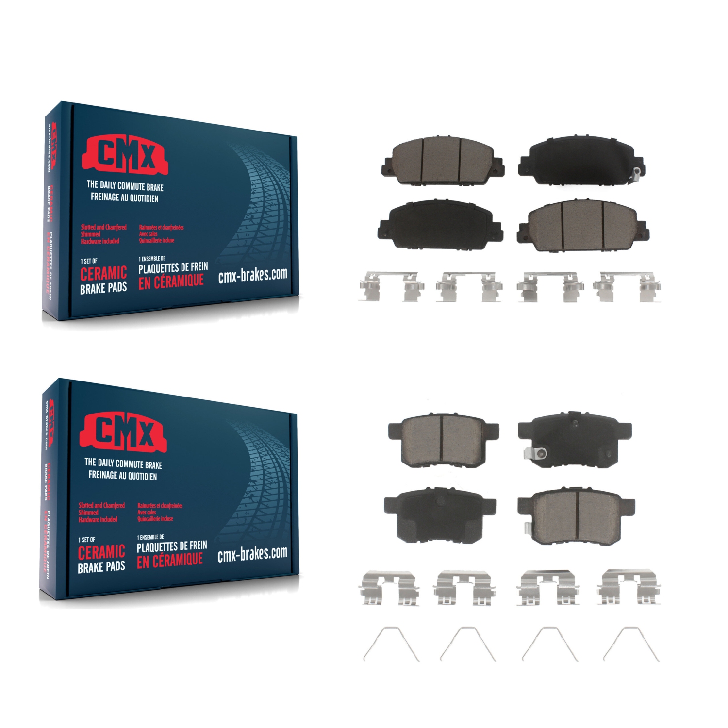 Plaquettes de frein avant arrière en céramique pour Honda Accord KCX-100136