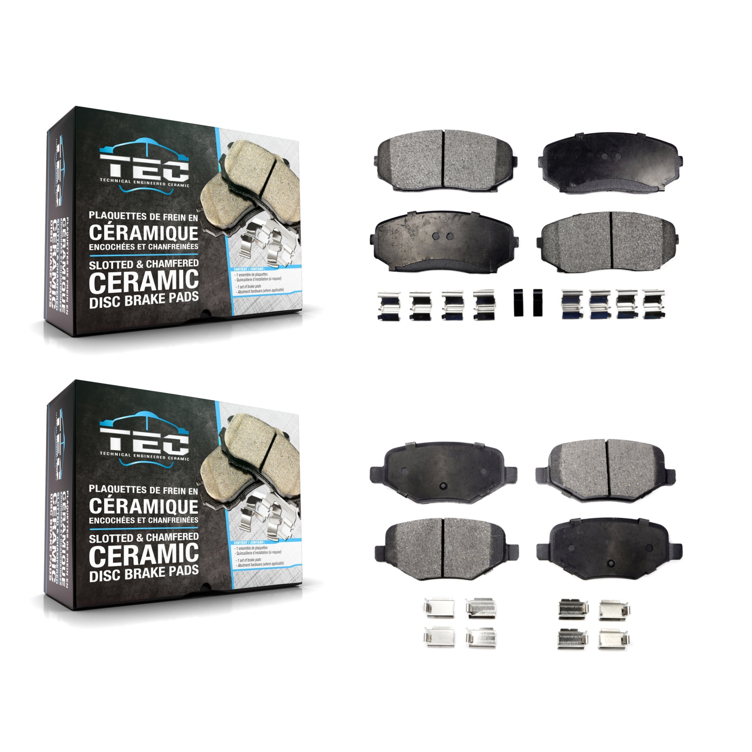 Plaquettes de frein avant arrière en céramique pour Ford Edge Lincoln MKX KTC-100115