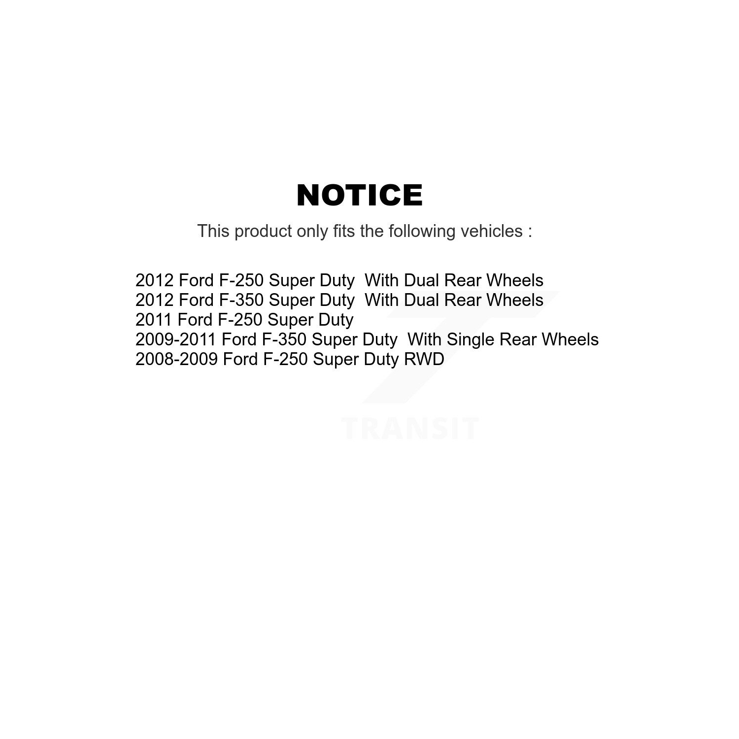 Front Rear Semi-Metallic Disc Brake Pads Kit For Ford F-250 Super Duty F-350 KNF-100826