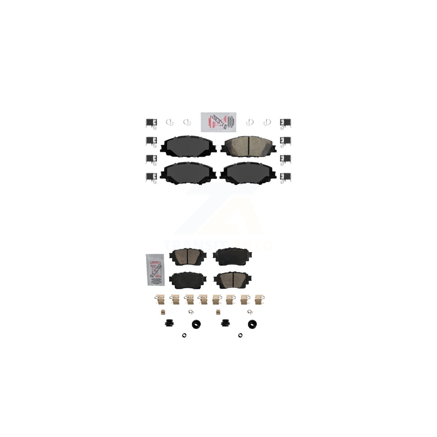 Front Rear Ceramic Disc Brake Pads Kit For Toyota Corolla KNF-100507