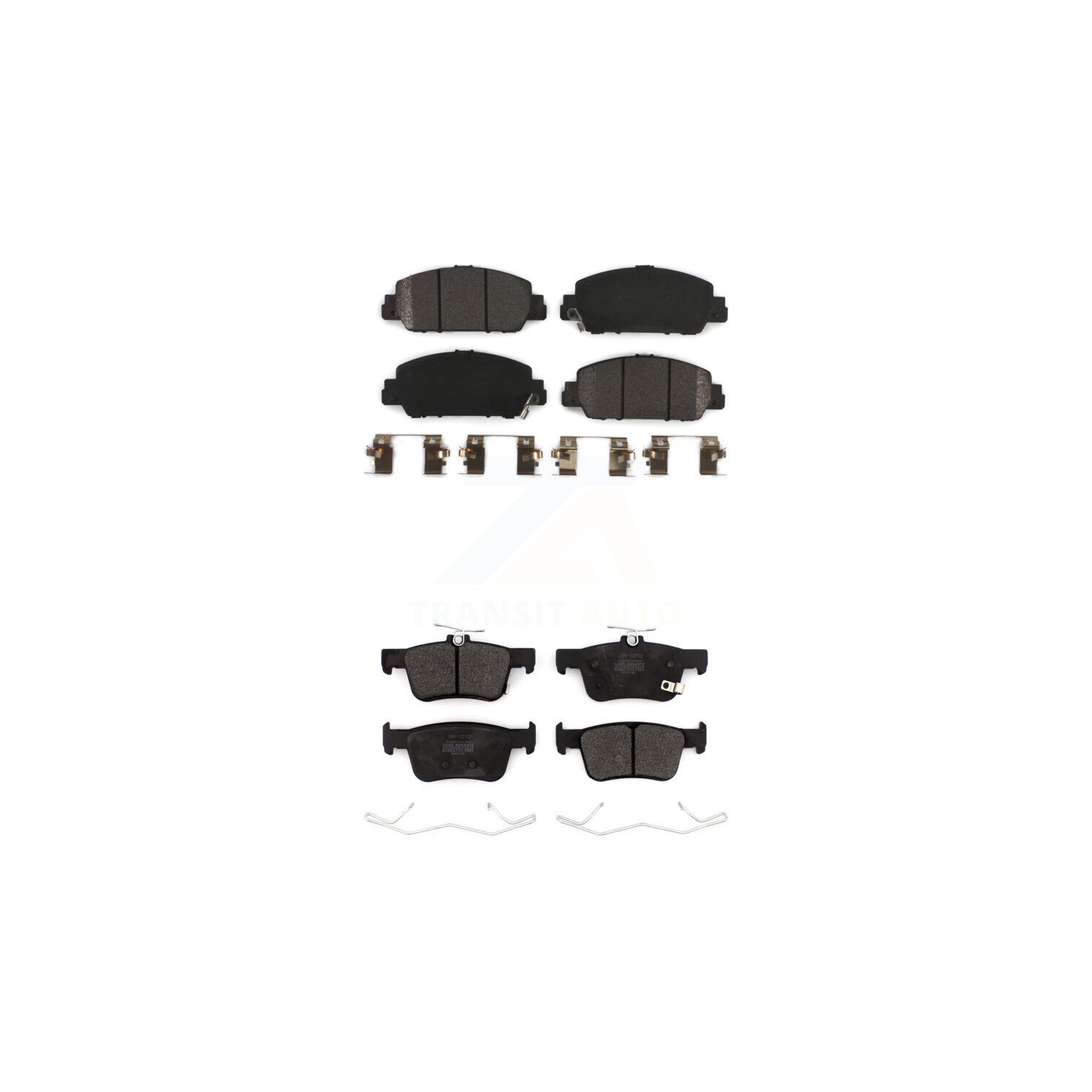 Plaquettes de frein semi-métalliques avant arrière pour Honda Accord KPF-100526