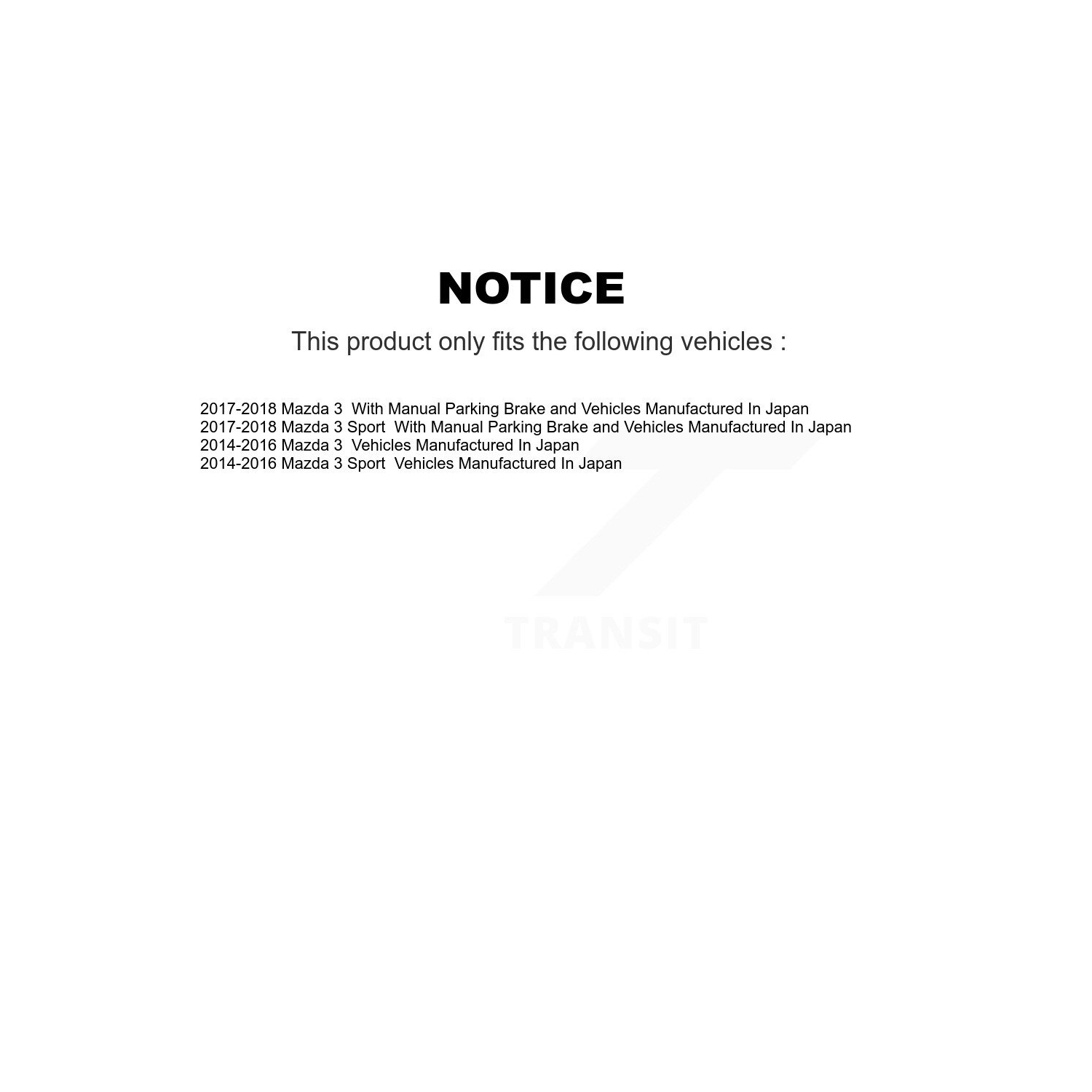 Front Rear Ceramic Brake Pads Kit For Mazda 3 Sport KCX-100253