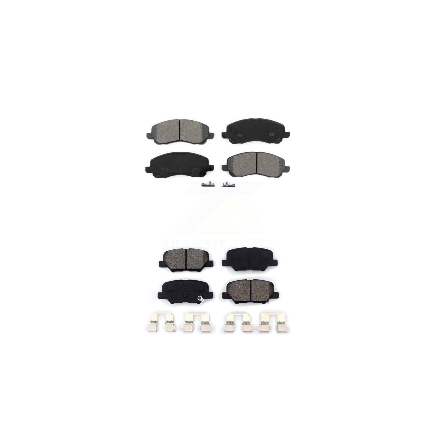 Front Rear Semi-Metallic Brake Pads Kit For Mitsubishi RVR Outlander Sport KSM-100382