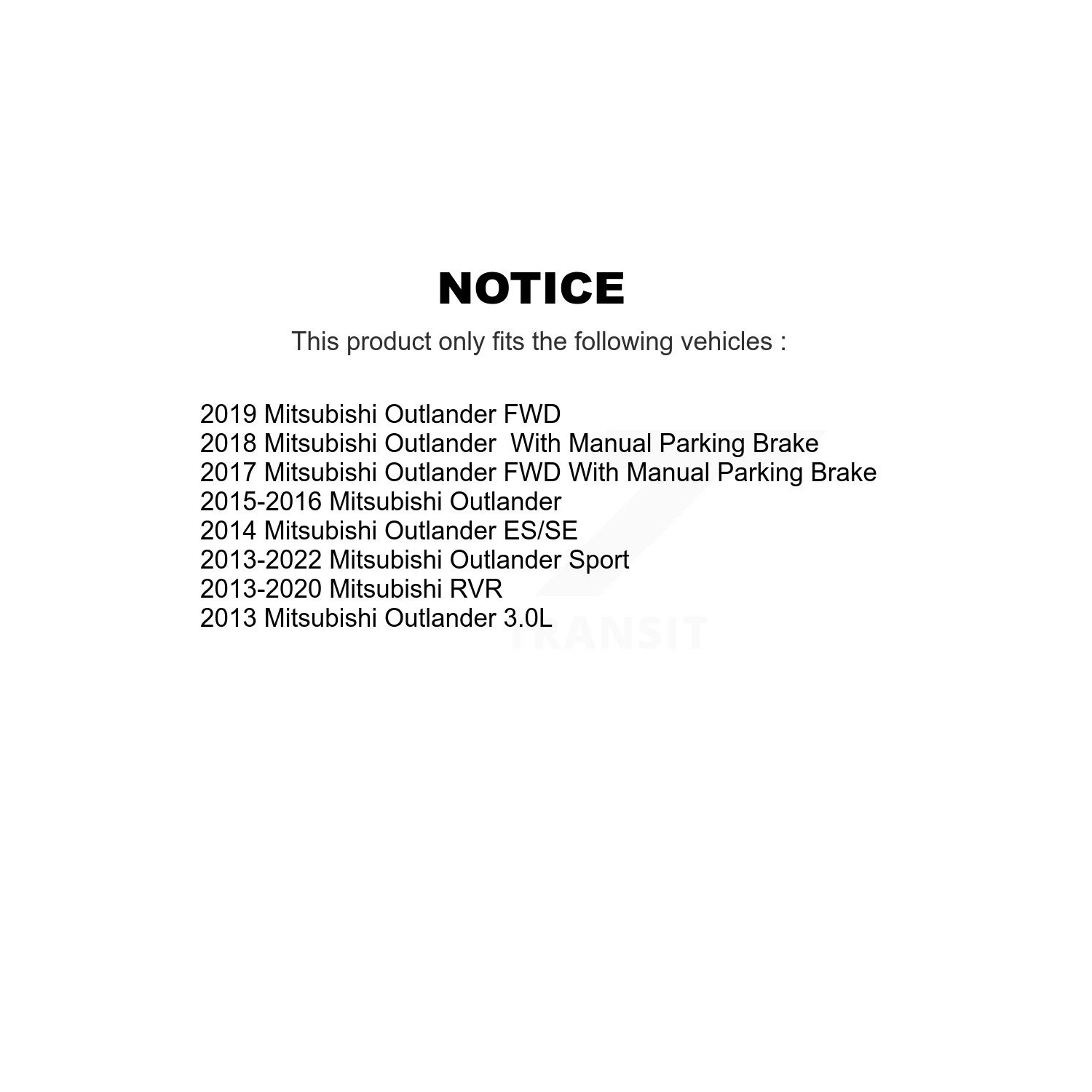 Front Rear Semi-Metallic Brake Pads Kit For Mitsubishi RVR Outlander Sport KSM-100382