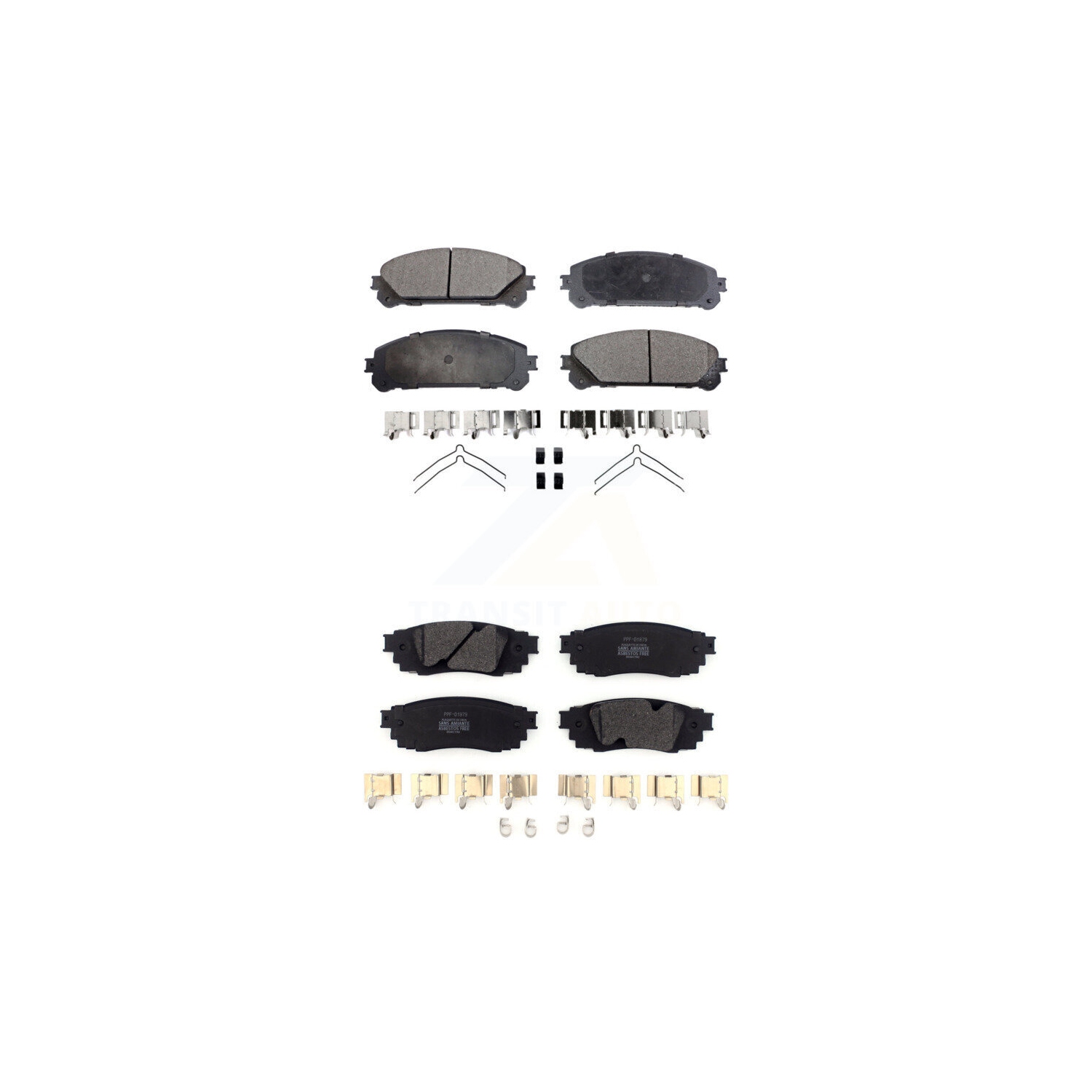 Plaquettes de frein semi-métalliques avant arrière pour Lexus RX350 RX450&nbsp;h RX350&nbsp;L RX450hL KPF-100464