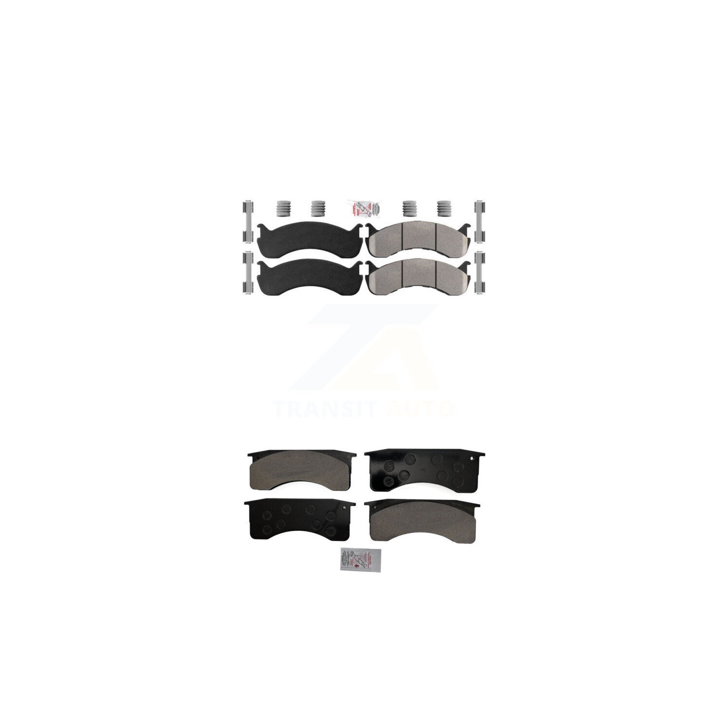 Front Rear Semi-Metallic Disc Brake Pads Kit For Blue Bird International IC Corporation KNF-101581