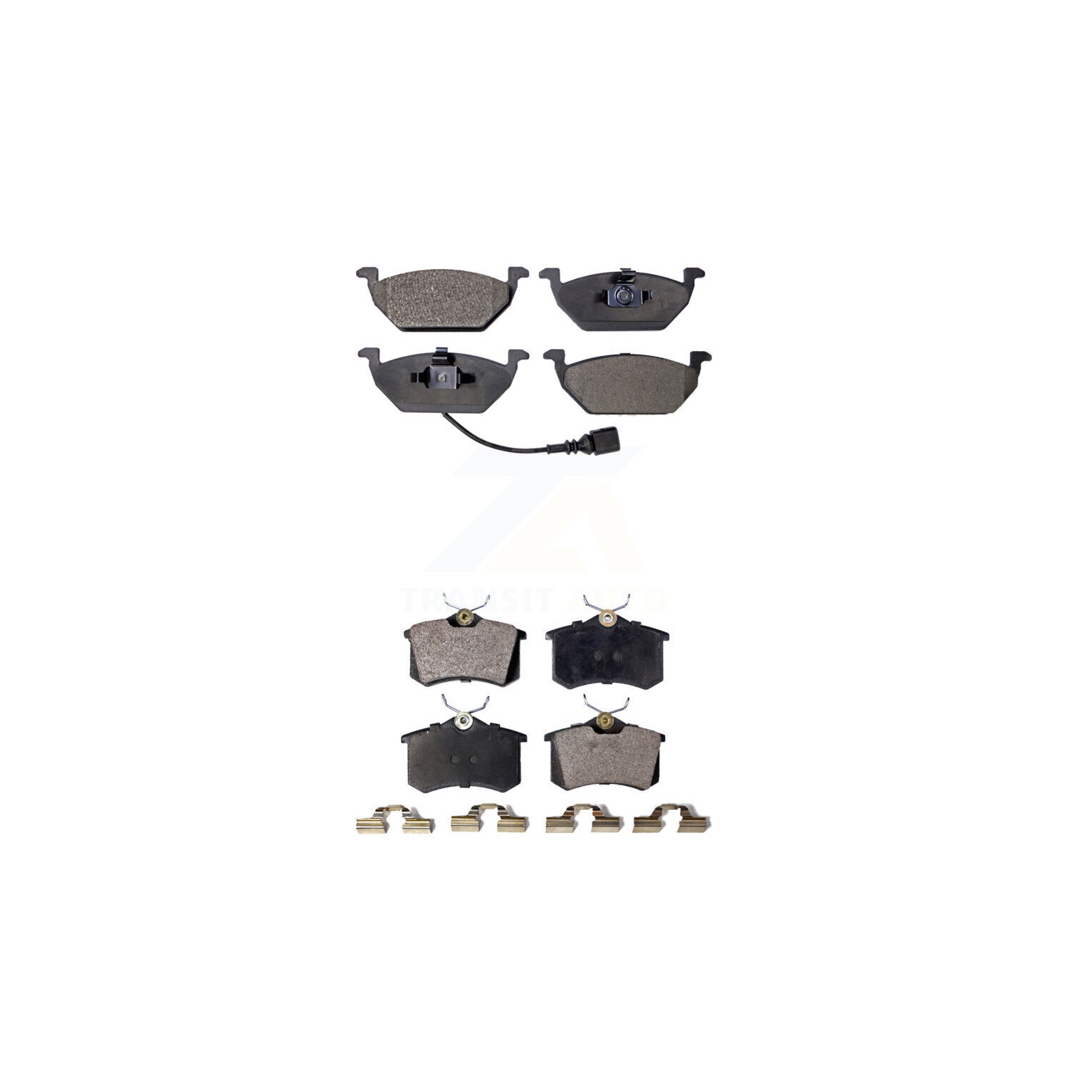 Nécessaire de plaquettes de frein avant arrière en céramique pour Volkswagen Jetta Golf City Beetle KTC-100385