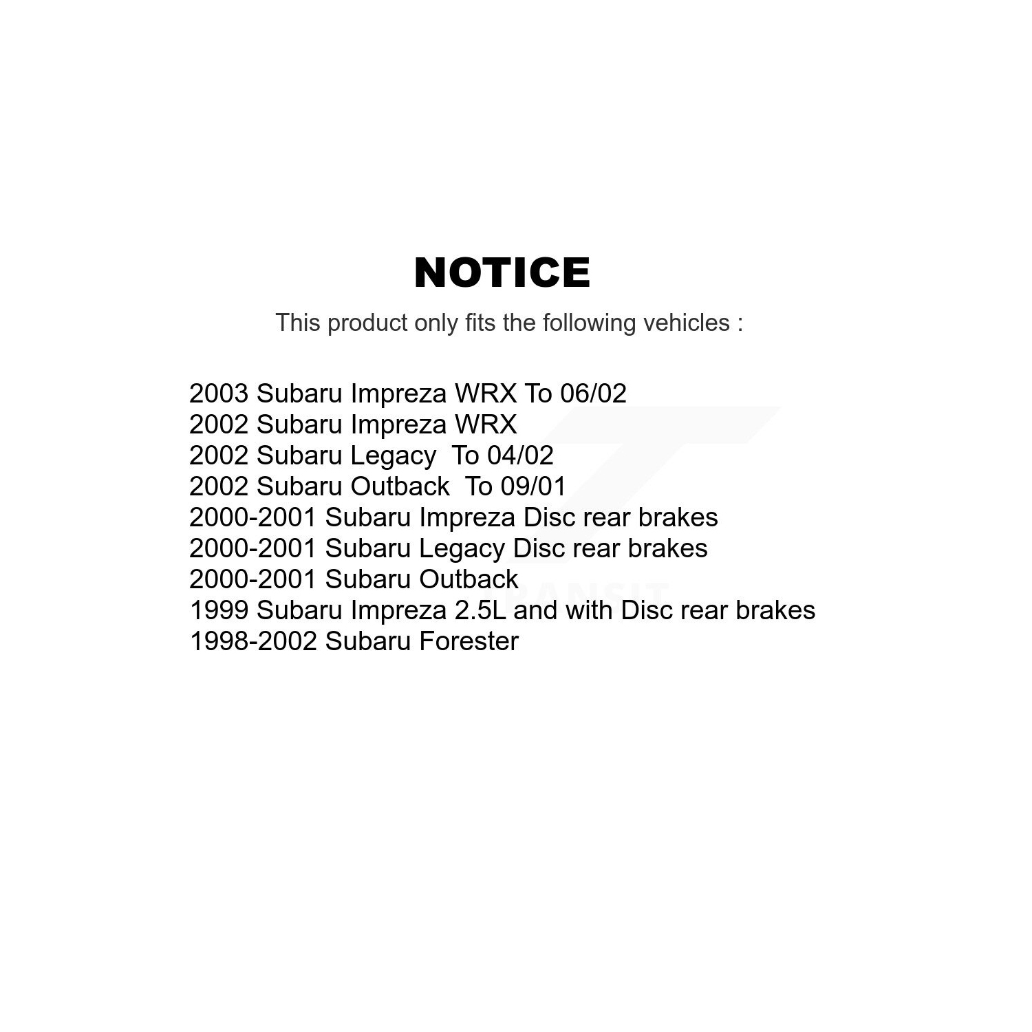 Front Rear Semi-Metallic Brake Pads Kit For Subaru Impreza Forester Outback Legacy KSM-100311