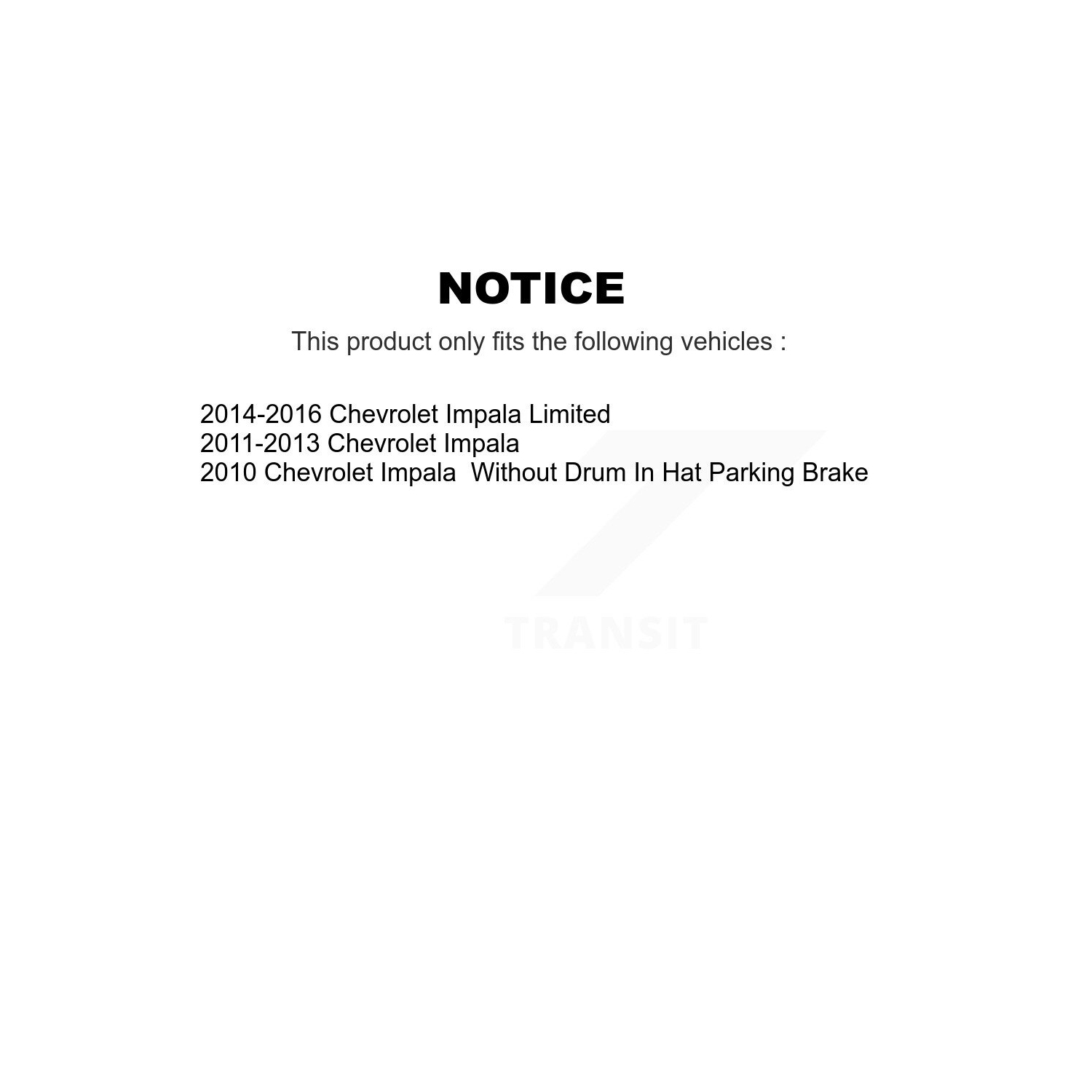 Front Rear Ceramic Disc Brake Pads Kit For Chevrolet Impala Limited KNF-100527