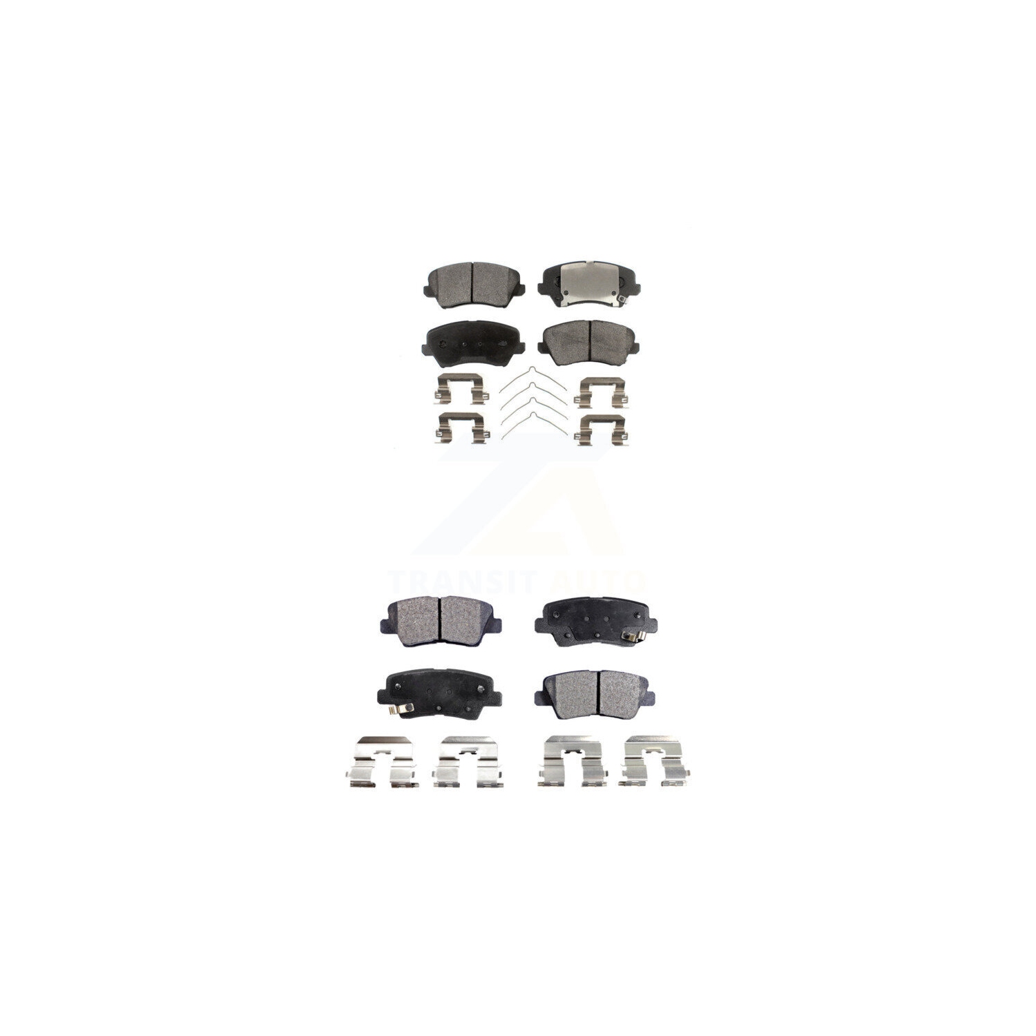 Front Rear Semi-Metallic Brake Pads Kit For Kia Forte Hyundai Elantra GT Forte5 Koup KPF-100280