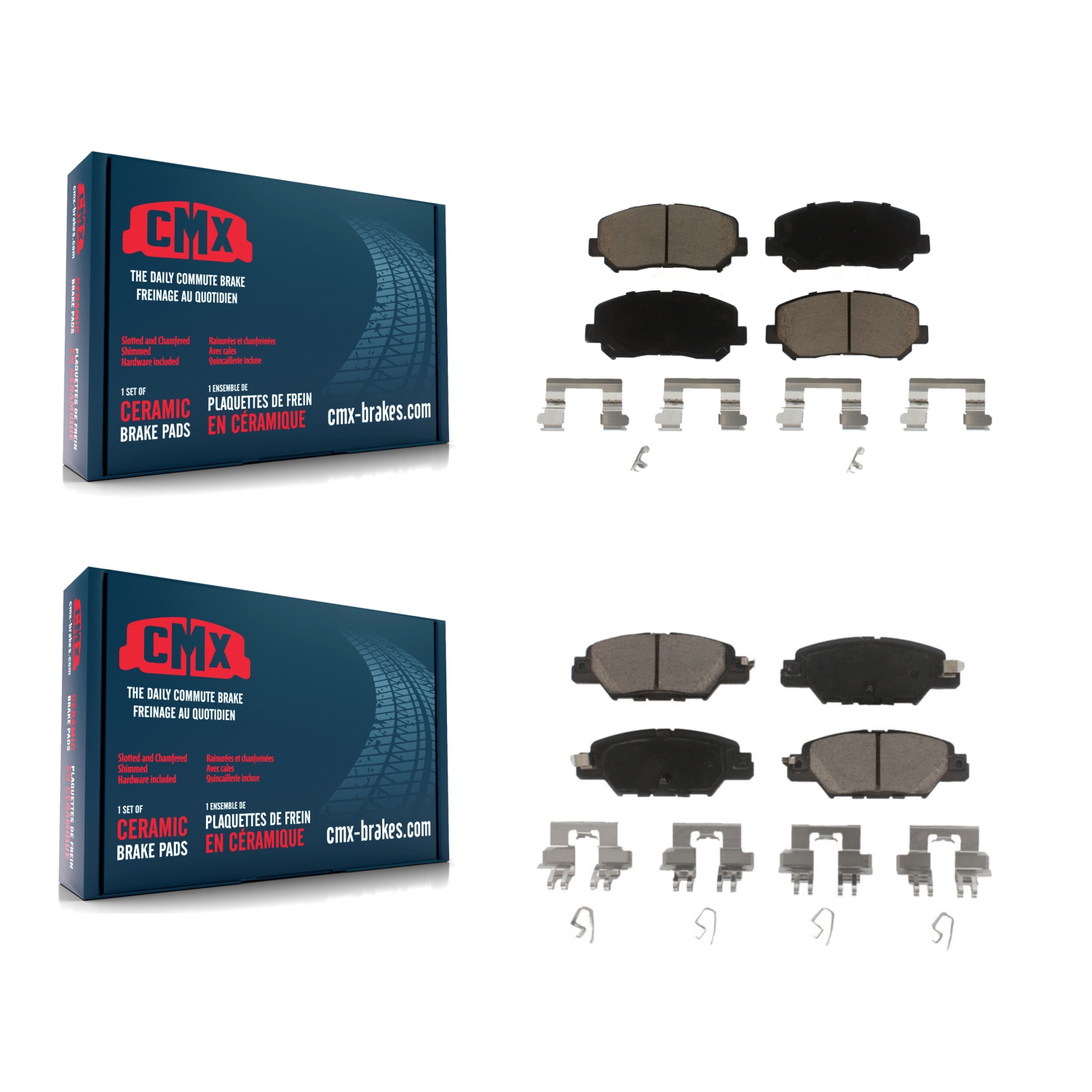 Front Rear Ceramic Brake Pads Kit For Mazda CX-5 KCX-100194
