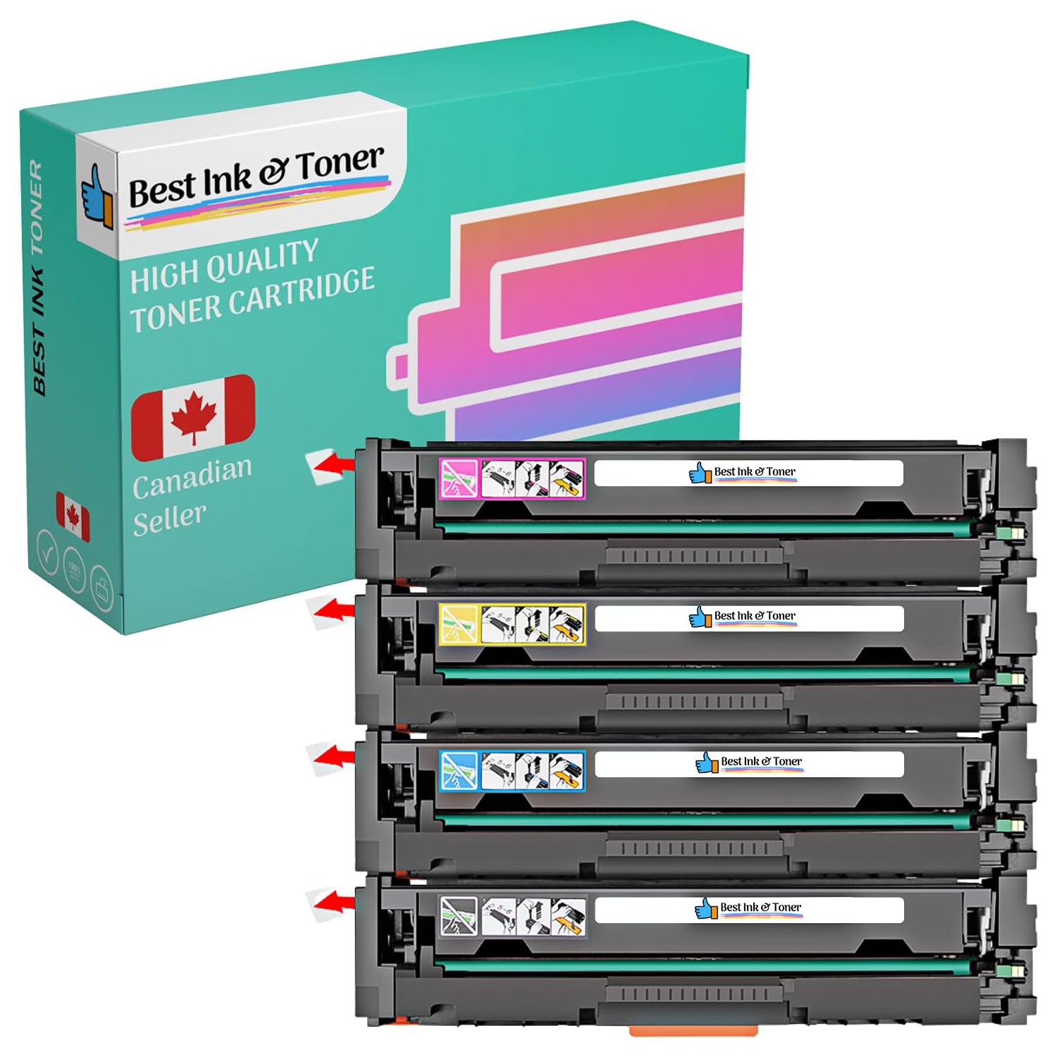 Bestink Compatible HP 126A Laser Toner Cartridge Combo for use in LaserJet Pro 100 color MFP M175, CP1025, CP1025nw, M275