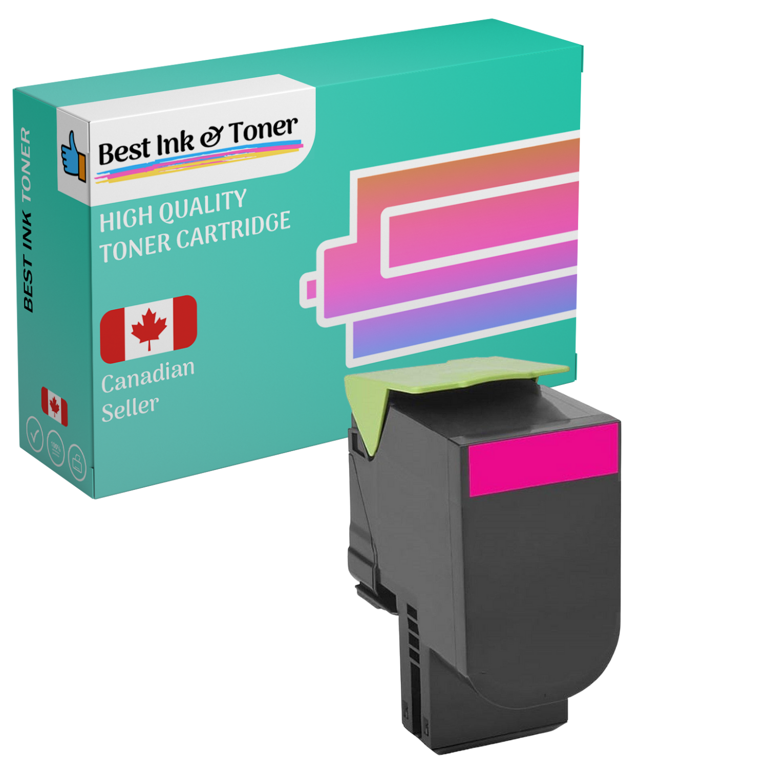 Best Ink Compatible avec les cartouches d'encre en poudre magenta à rendement élevé compatibles avec Lexmark 70C1HM0 - CS310N, CS310DN, CS410N,