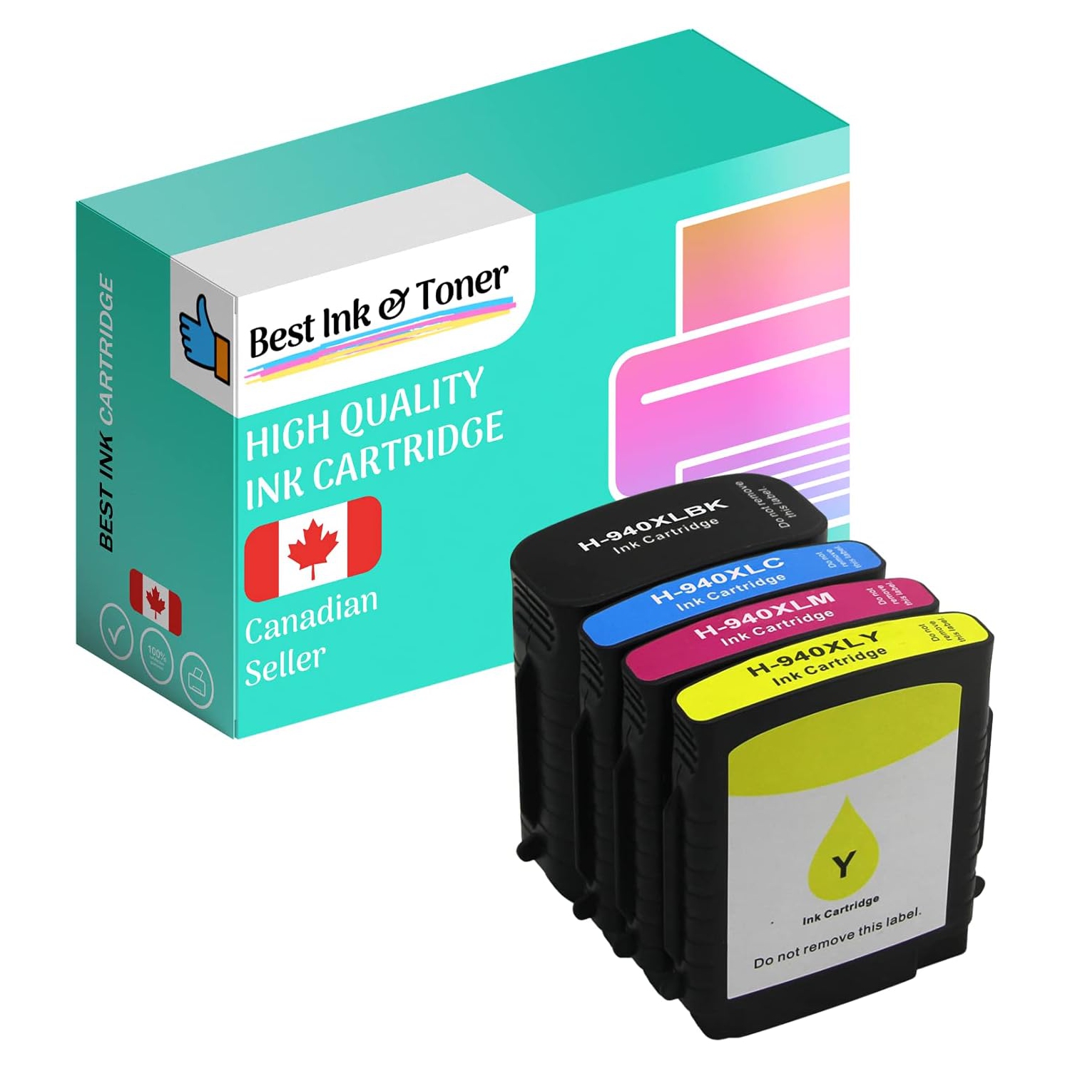 Cartouches jet d'encre HP 940XL à haut rendement compatibles de Bestink pour imprimantes OfficeJet Pro 8000, 8500, 8500&nbsp;A