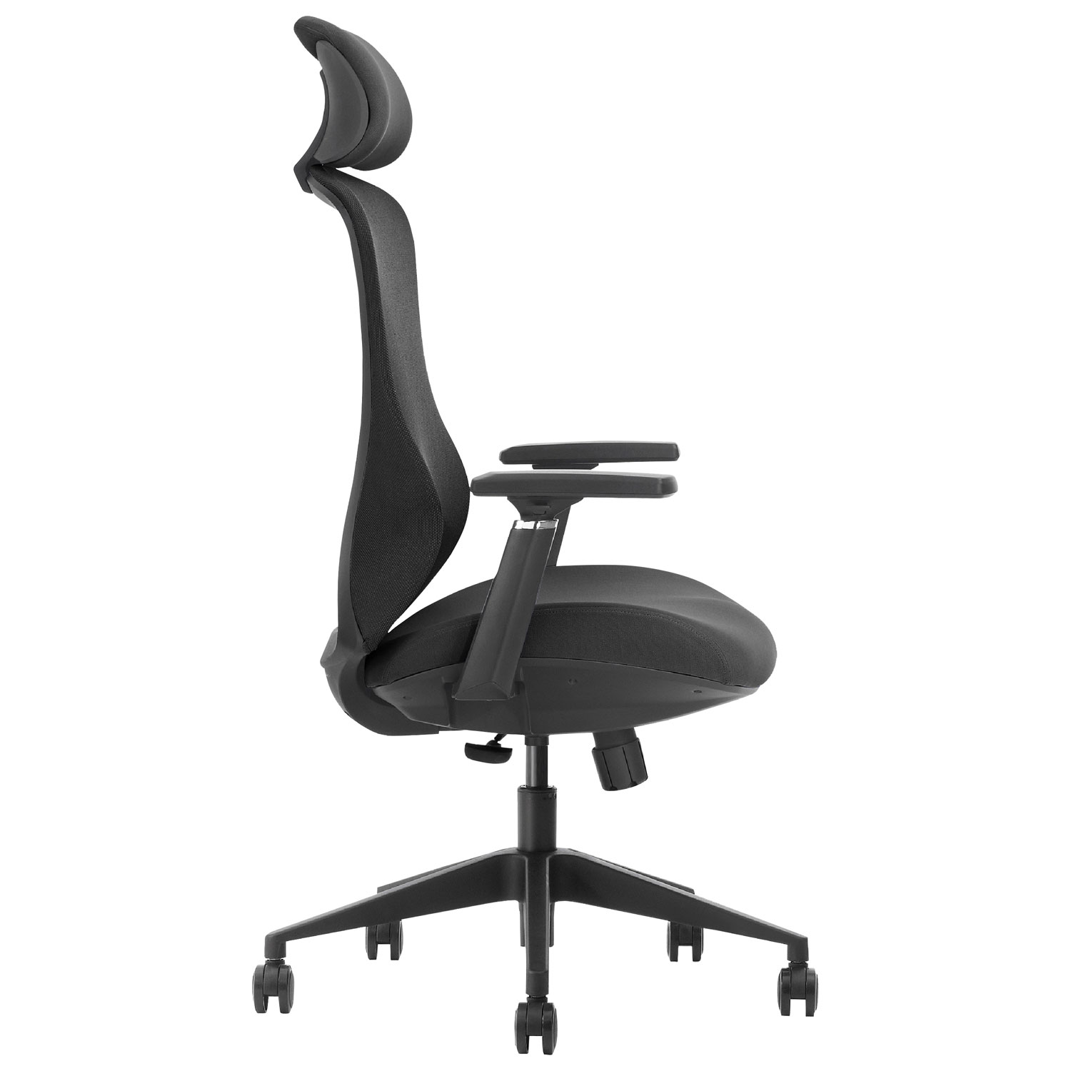 Fauteuil de bureau ergonomique en filet à dossier haut Premier de Kopplen - Noir