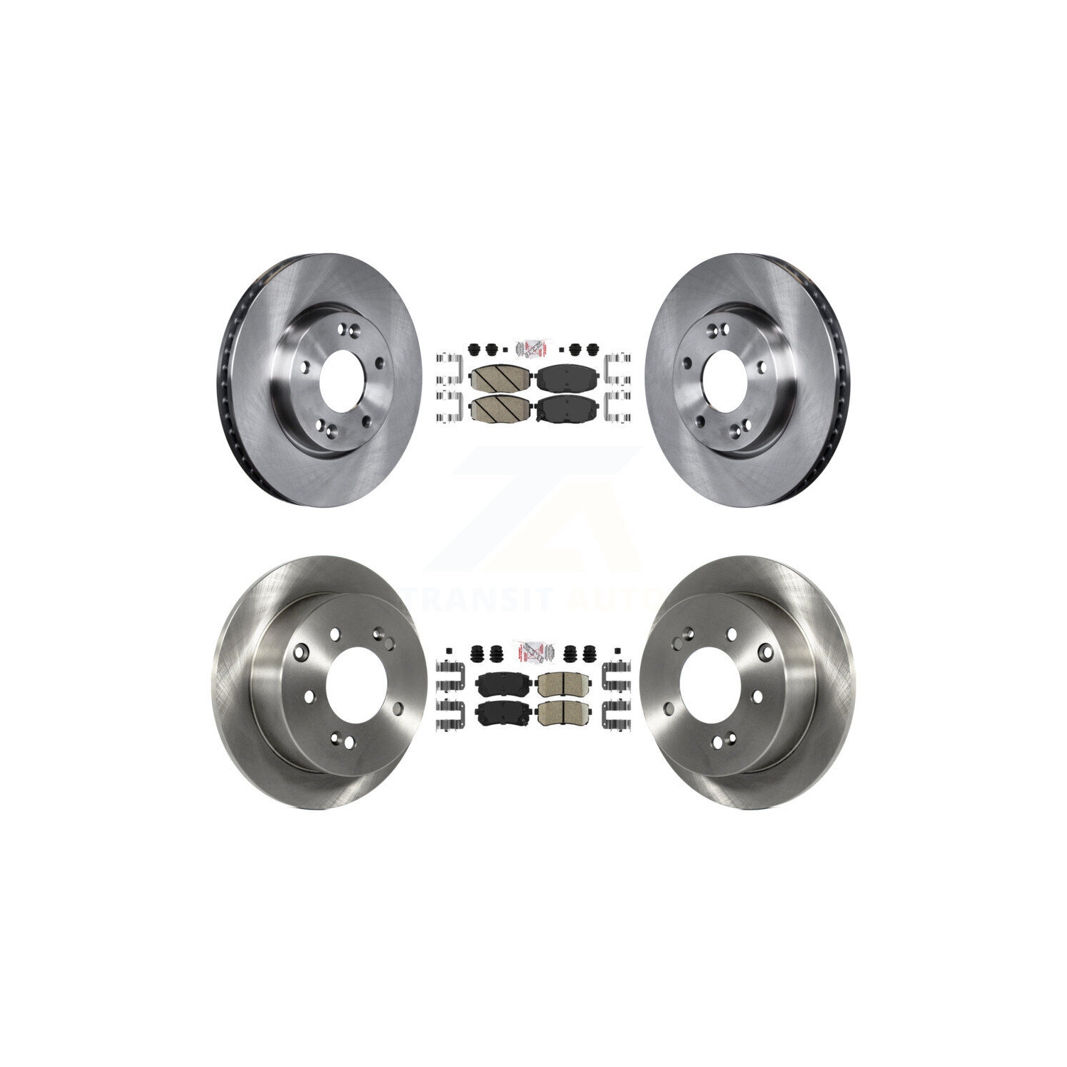 Front Rear Ceramic Pads And Disc Brake Rotors Kit For Kia Forte Koup Forte5 K8A-103117