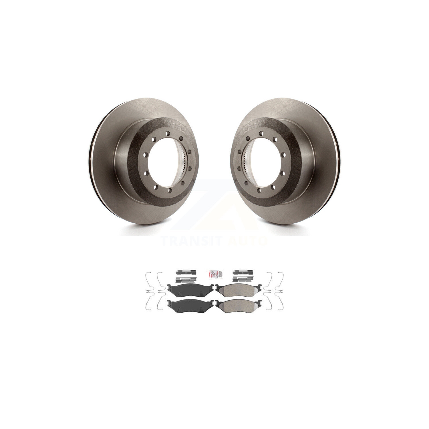 Ensemble de disque de frein arrière et de plaquettes semi-métalliques pour Ford F-550 Super Duty F-450 F-53 pour automobile 8&nbsp;A-100733