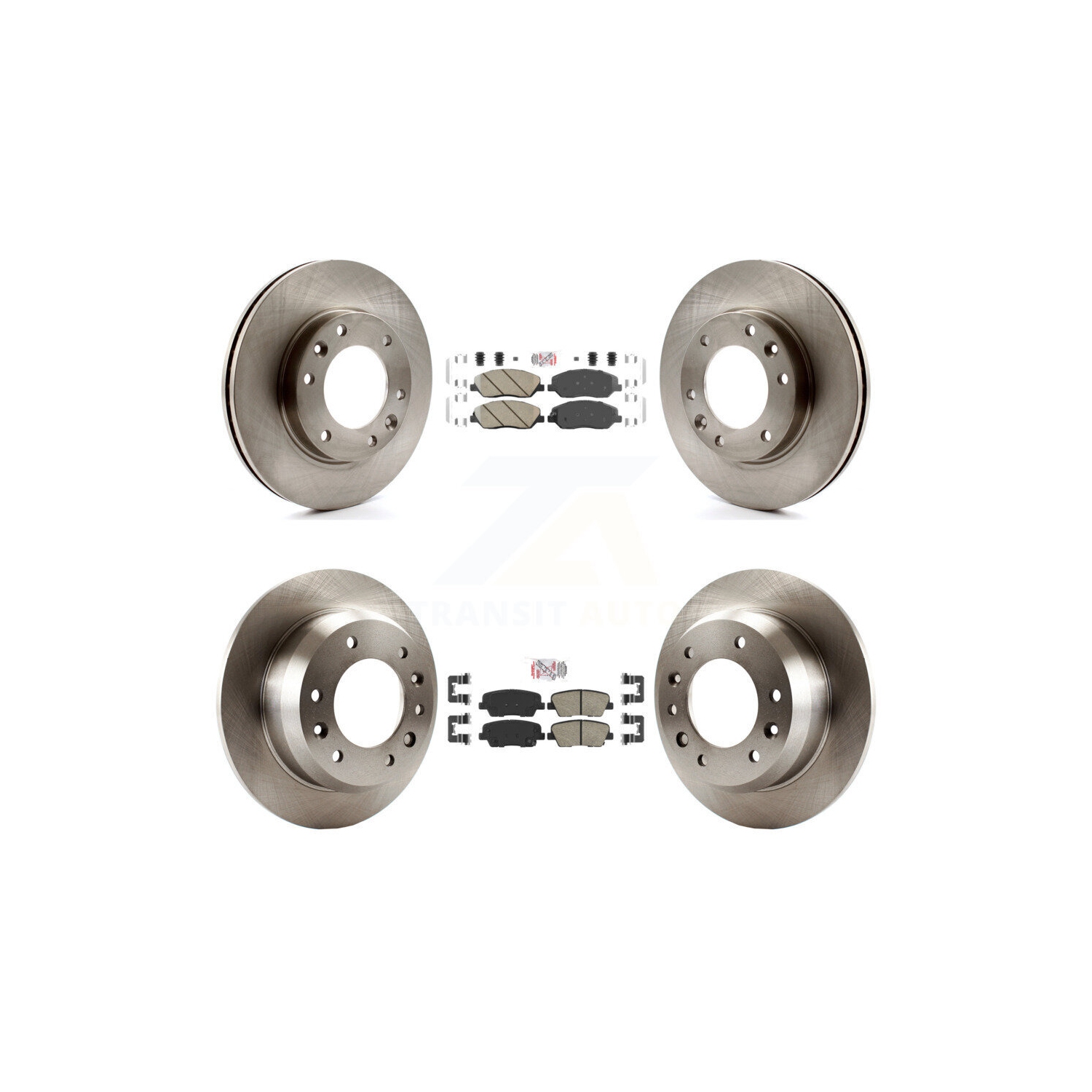 Front Rear Ceramic Pads And Disc Brake Rotors Kit For Kia Sedona Hyundai Entourage K8A-102930