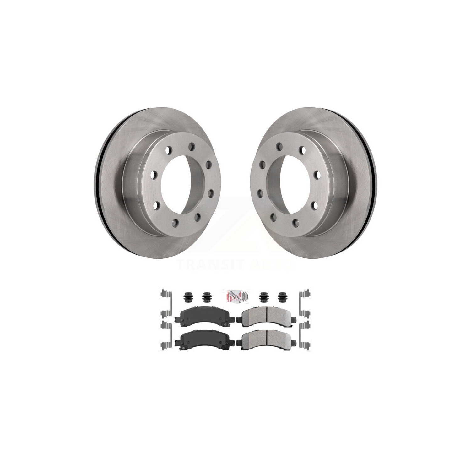 Rear Disc Brake Rotors & Semi-Metallic Pad Kit For GMC Chevrolet Savana 2500 Express 3500 K8A-100567