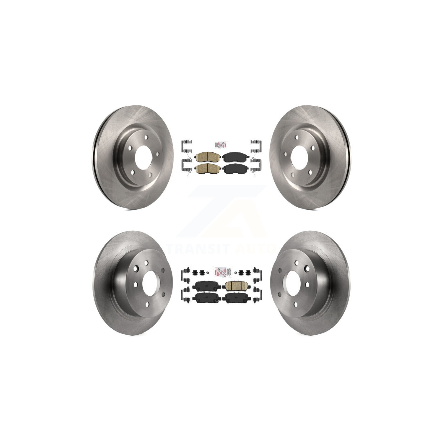 Front Rear Ceramic Pads And Disc Brake Rotors Kit For Nissan Juke K8A-102415