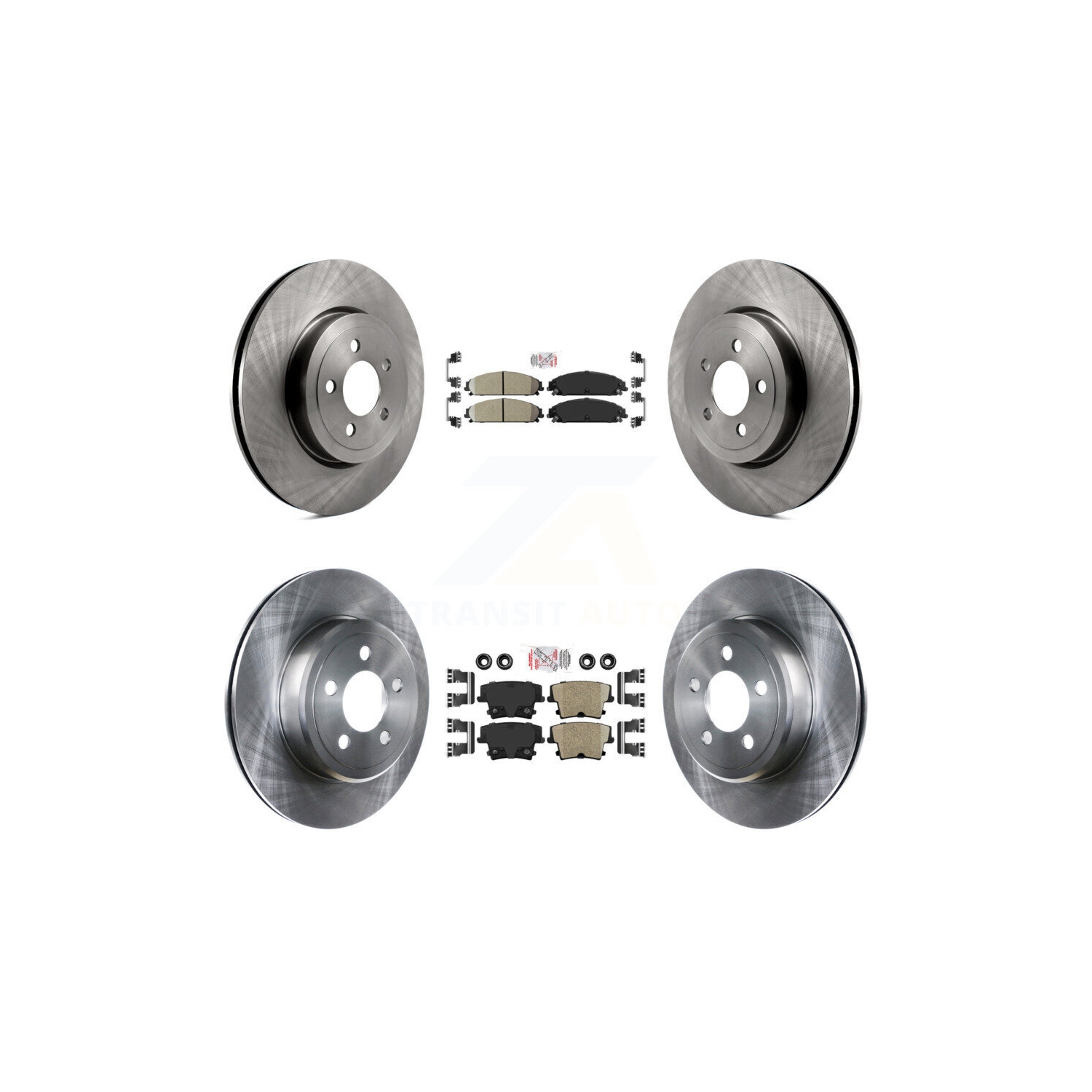 Front Rear Ceramic Pad & Brake Rotor Kit For Dodge Charger Chrysler 300 Challenger Magnum K8A-101779