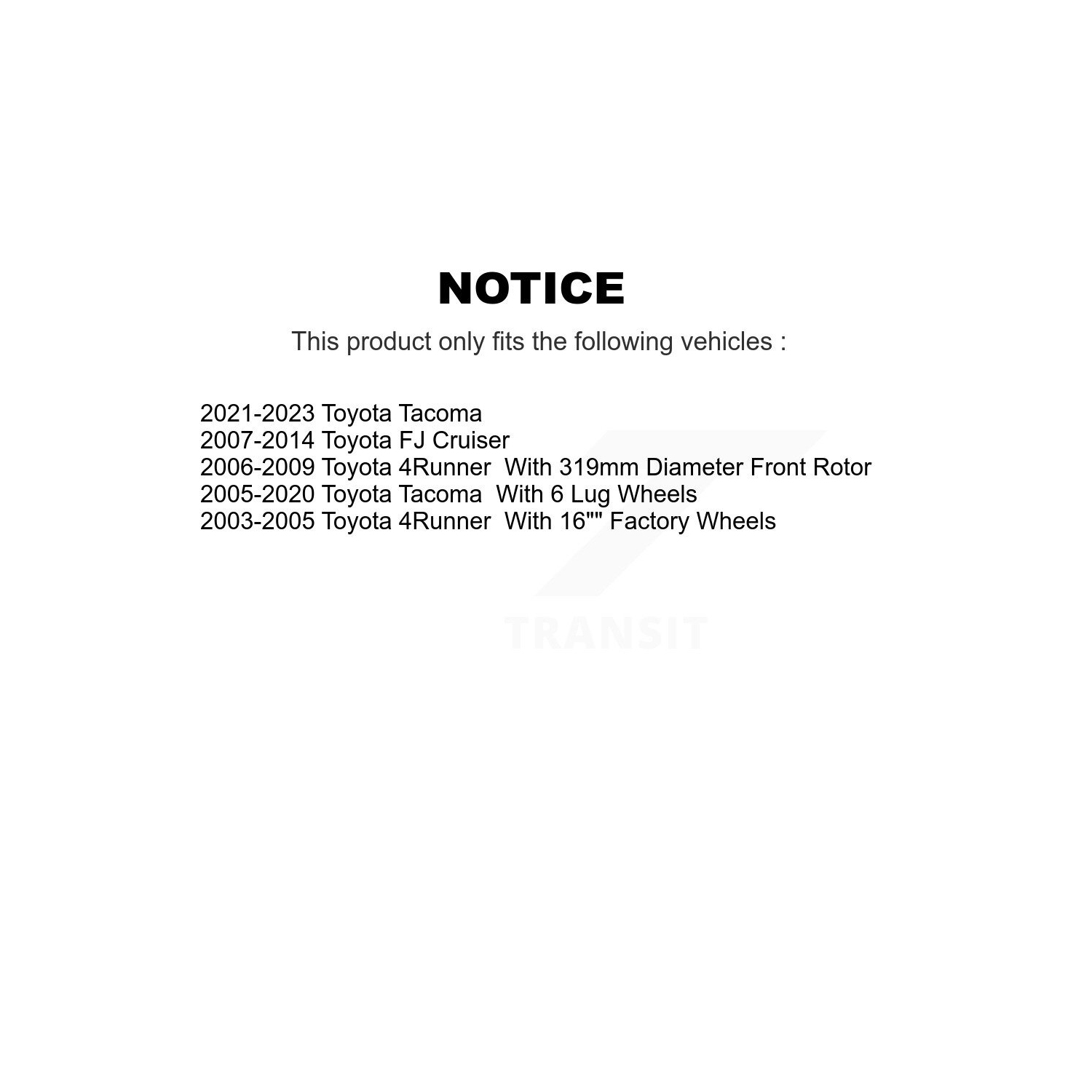 Disques de frein avant et plaquettes en céramique pour Toyota Tacoma 4Runner FJ Cruiser K8&nbsp;A-104067