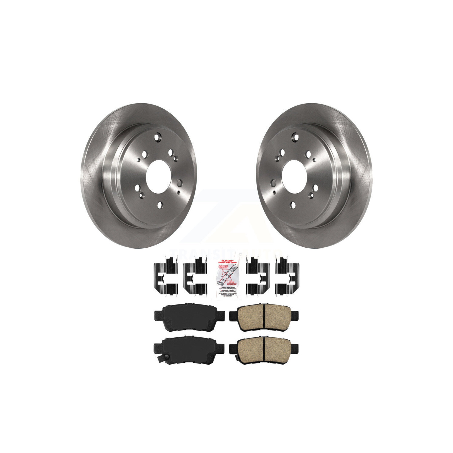 Rear Disc Brake Rotors And Ceramic Pads Kit For 2005-2010 Honda Odyssey K8A-101143