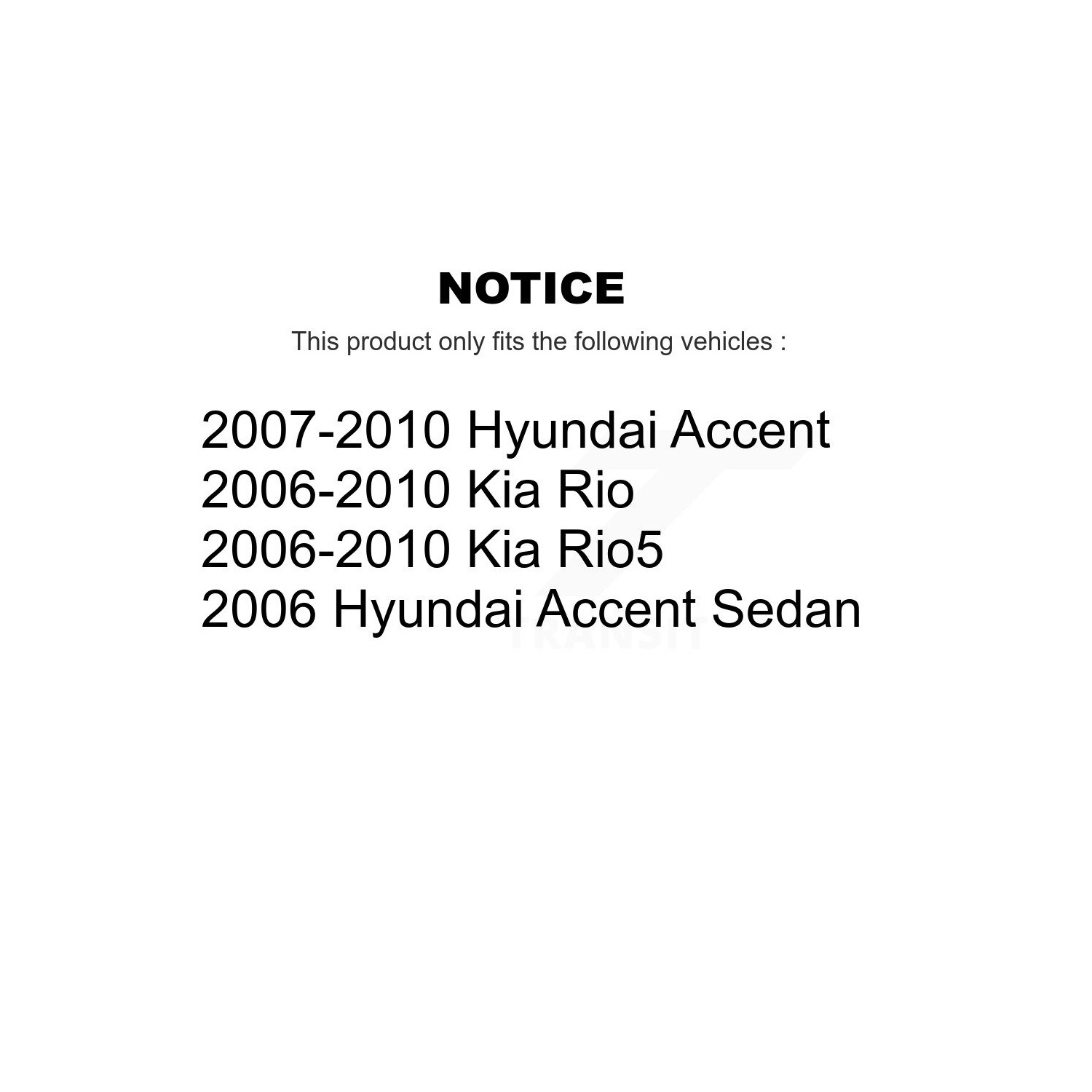 Front Semi-Metallic Rear Ceramic Pad Disc Brake Rotor Kit For Hyundai Accent Kia Rio5 Rio K8A-102530