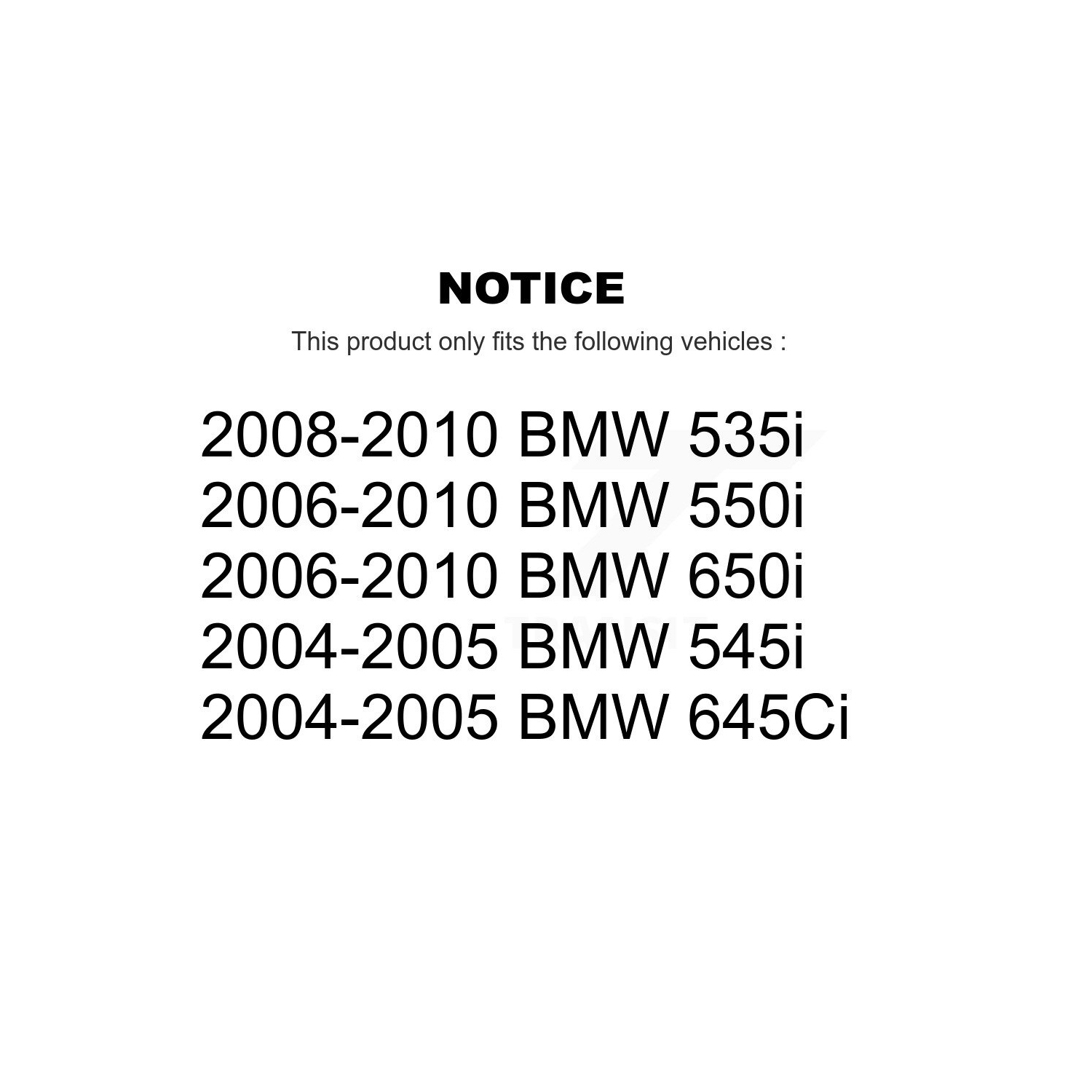 Rear Disc Brake Rotors And Semi-Metallic Pads Kit For BMW 650i 645Ci 550i 545i 535i K8A-100726