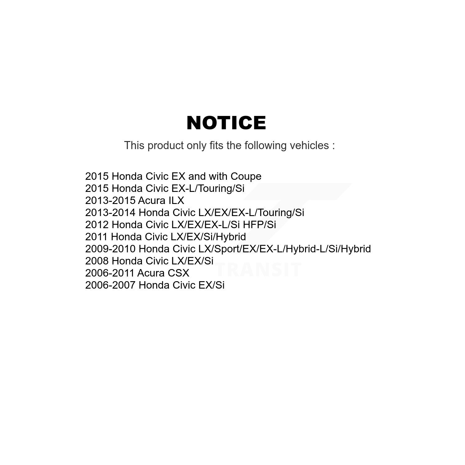 Rear Disc Brake Rotors And Ceramic Pads Kit For Honda Civic Acura CSX ILX K8A-100539