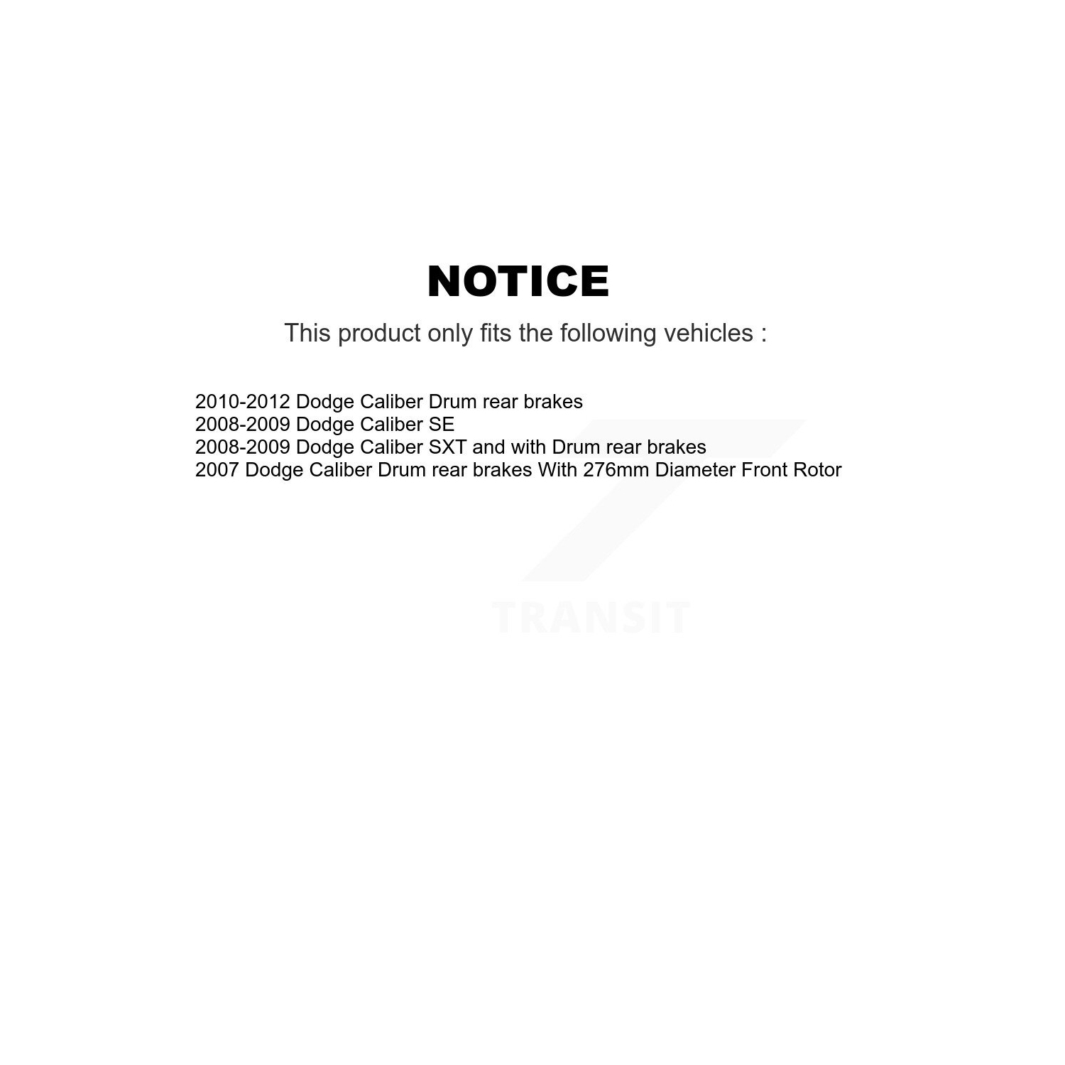 Front Rear Disc Brake Rotors Semi-Metallic Pads And Drum Kit For Dodge Caliber K8F-103254