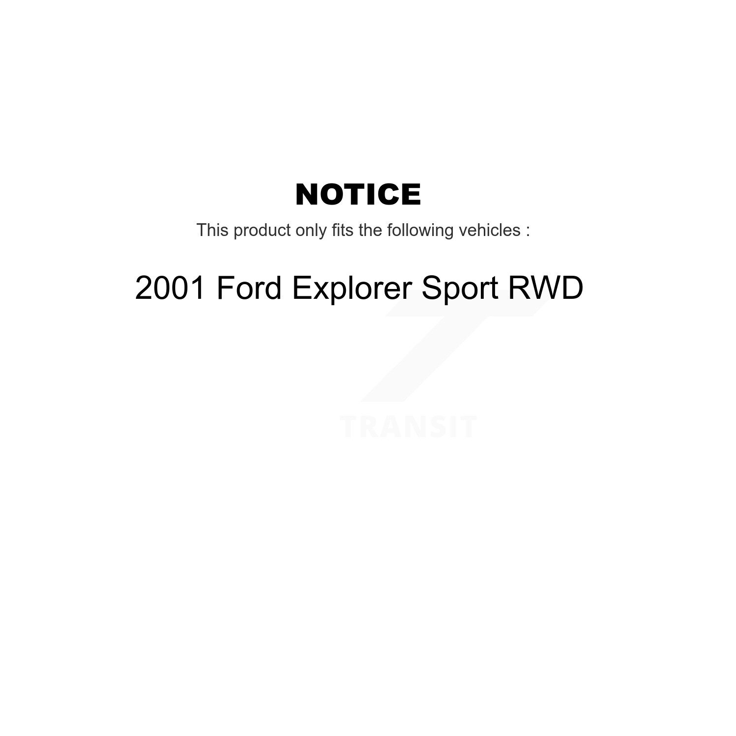 Disques de frein arrière avant et plaquettes semi-métalliques pour Ford Explorer Sport propulsion 2001 K8S-103085