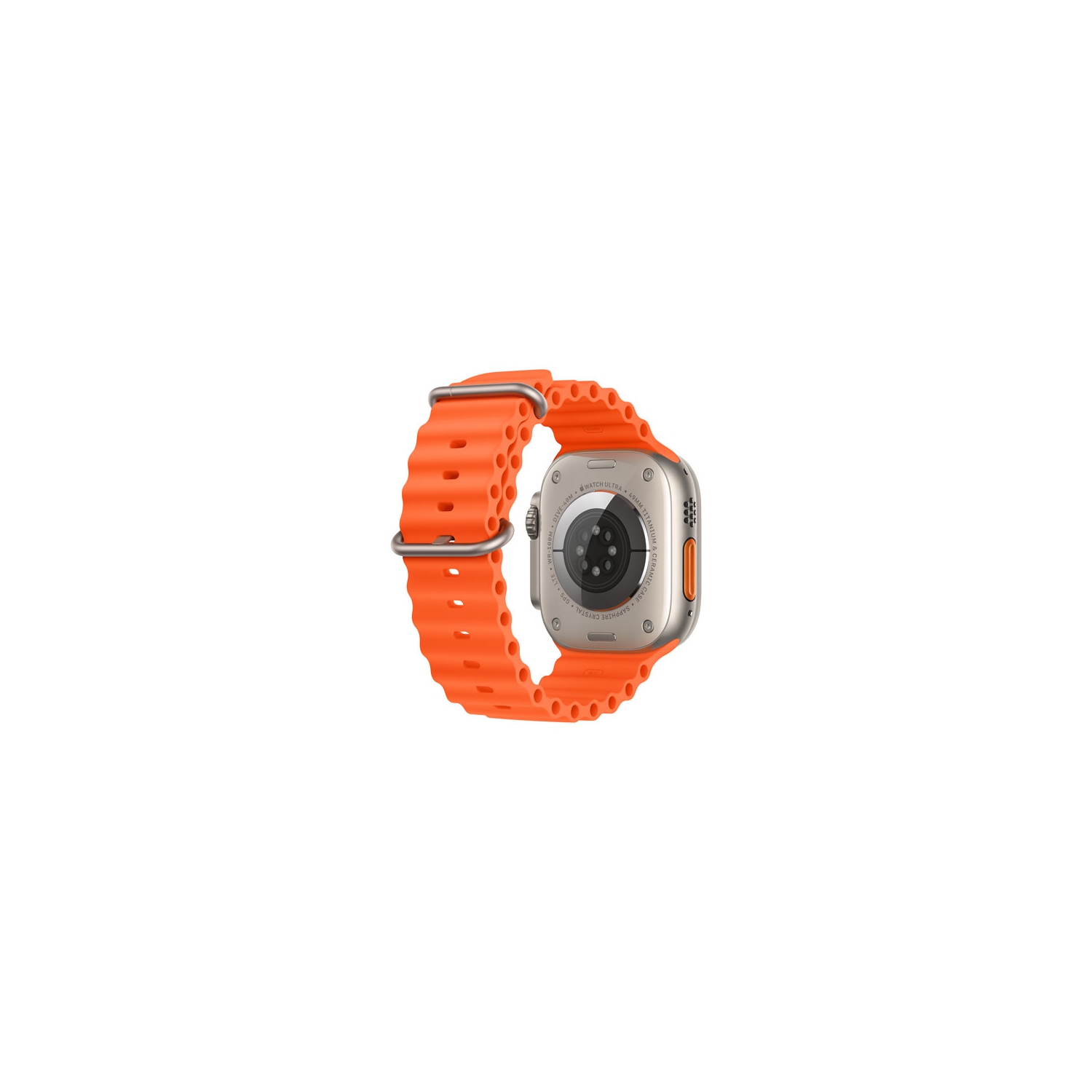 Remis à neuf - Apple Watch Ultra 2&nbsp;mm (GPS + cellulaire) avec boîtier en titane 49&nbsp;mm et bracelet océan orange