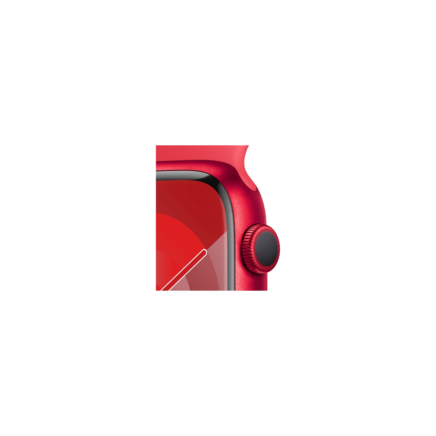 Remis à neuf - Apple Watch Series 9 (GPS) avec boîtier en aluminium 45&nbsp;mm (PRODUCT)RED et bracelet sport (PRODUCT)RED - moyen/Grand