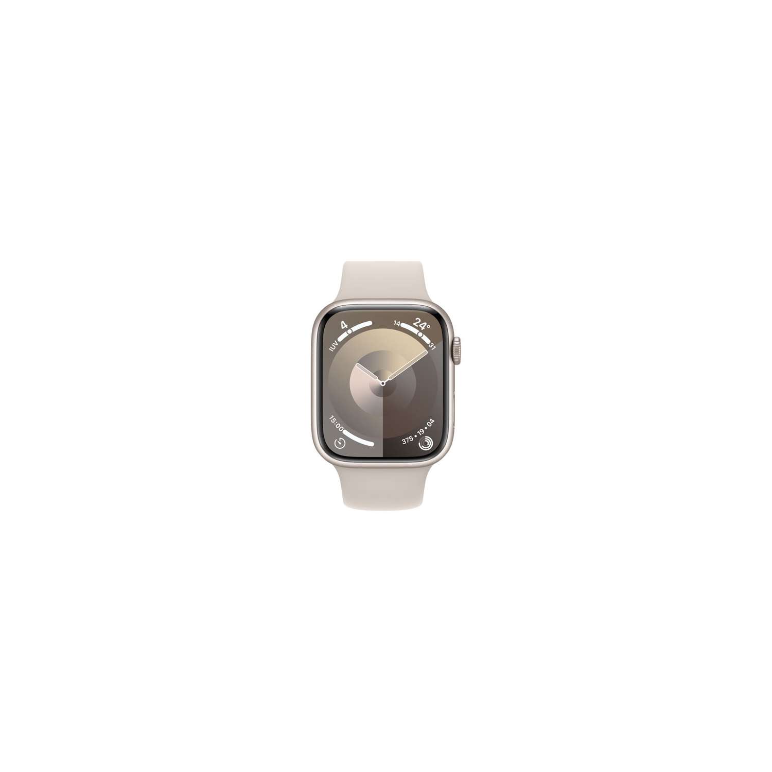 Remis à neuf - Apple Watch Series 9 (GPS) avec boîtier en aluminium comète et bracelet sport comète de 45&nbsp;mm - moyen/Grand