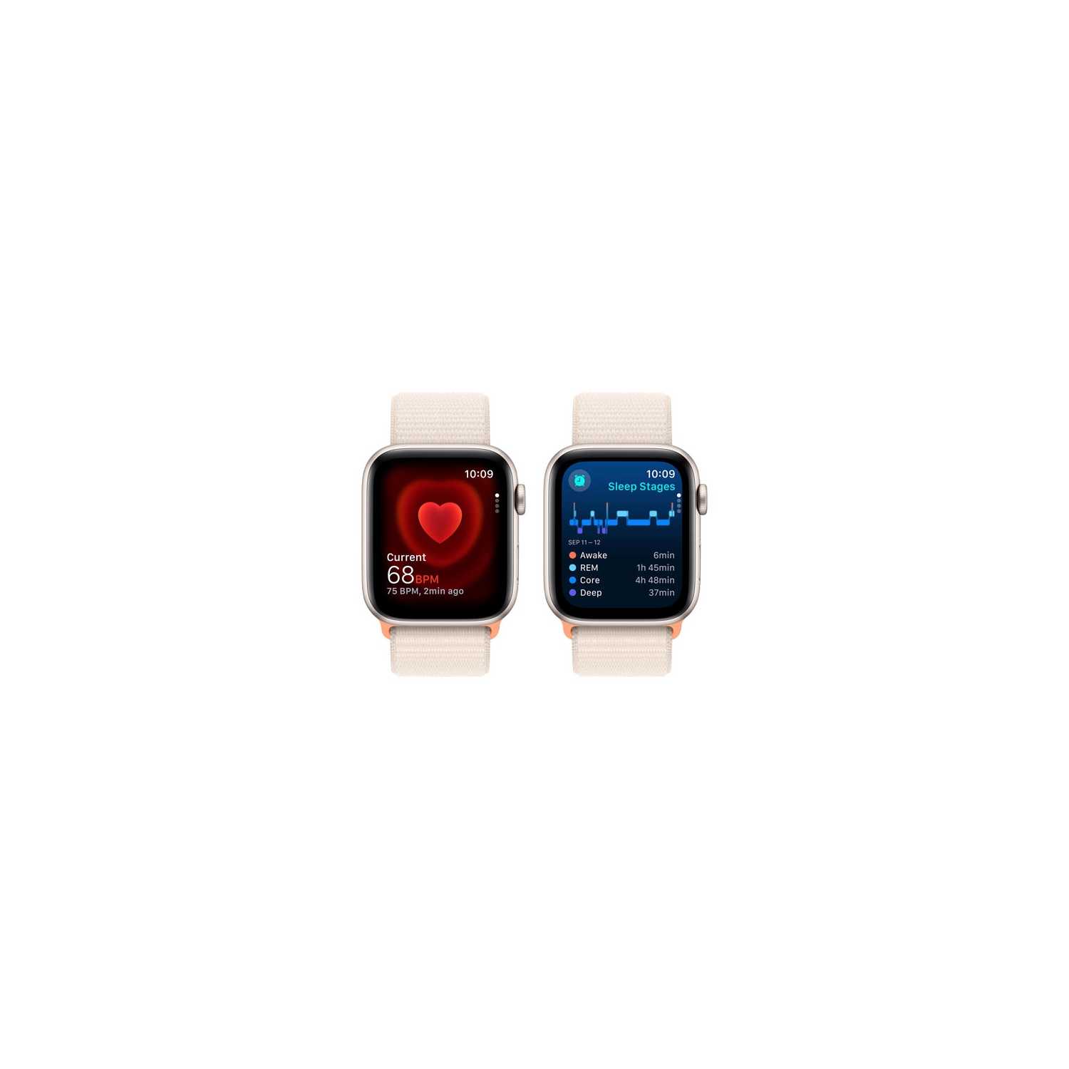 Remis à neuf - Apple Watch SE (GPS + cellulaire) 44 mm avec boîtier en aluminium comète et bracelet sport comète