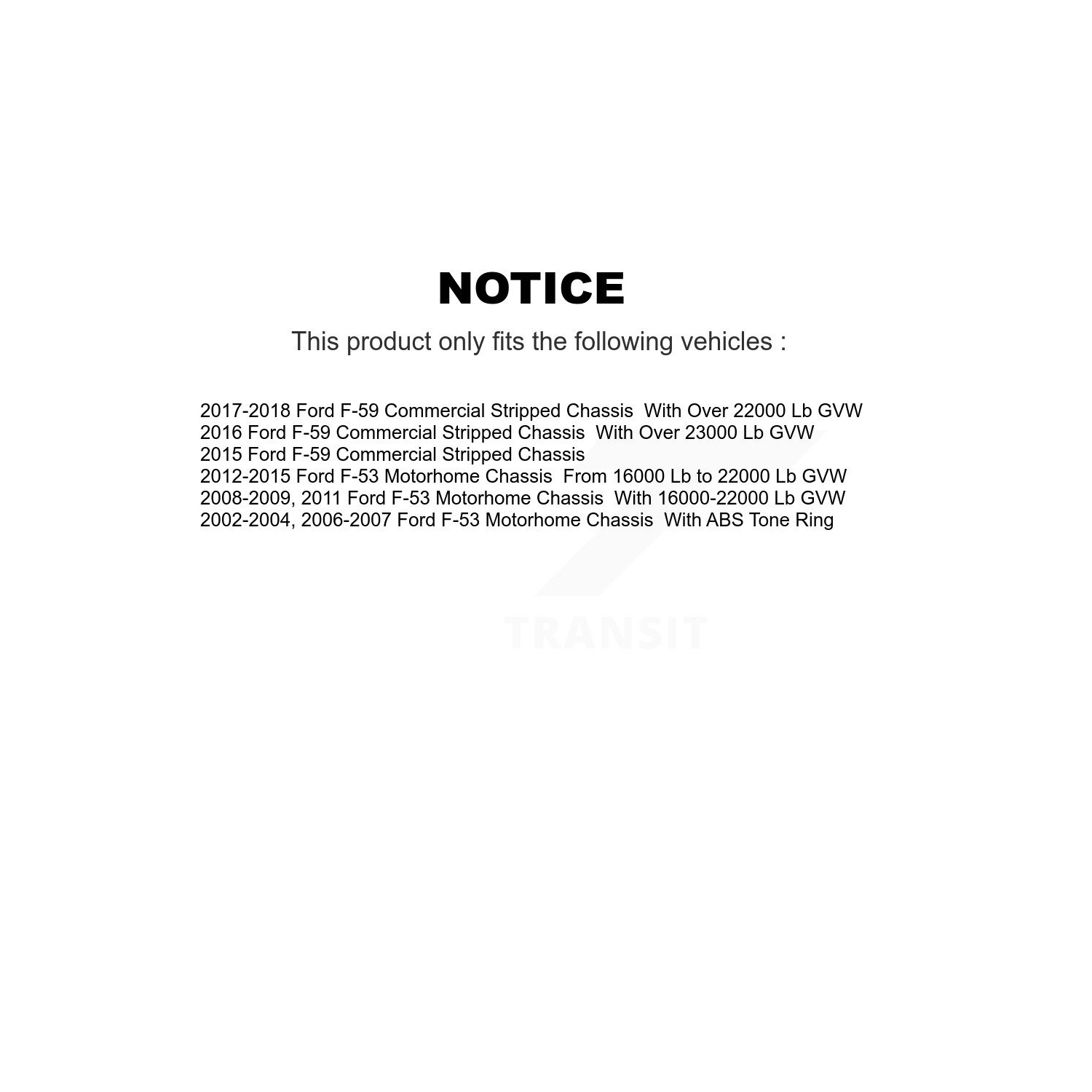 Front Rear Brake Rotors & Ceramic Pad Kit For Ford F-53 Motorhome Chassis F-59 Commercial K8C-101360