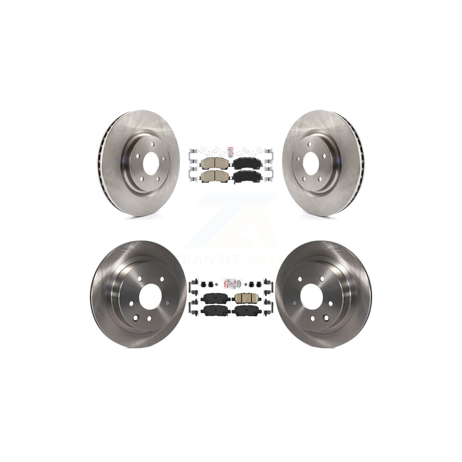 Plaquettes de frein avant arrière en céramique et disques de frein pour Nissan Rogue K8&nbsp;A-106404