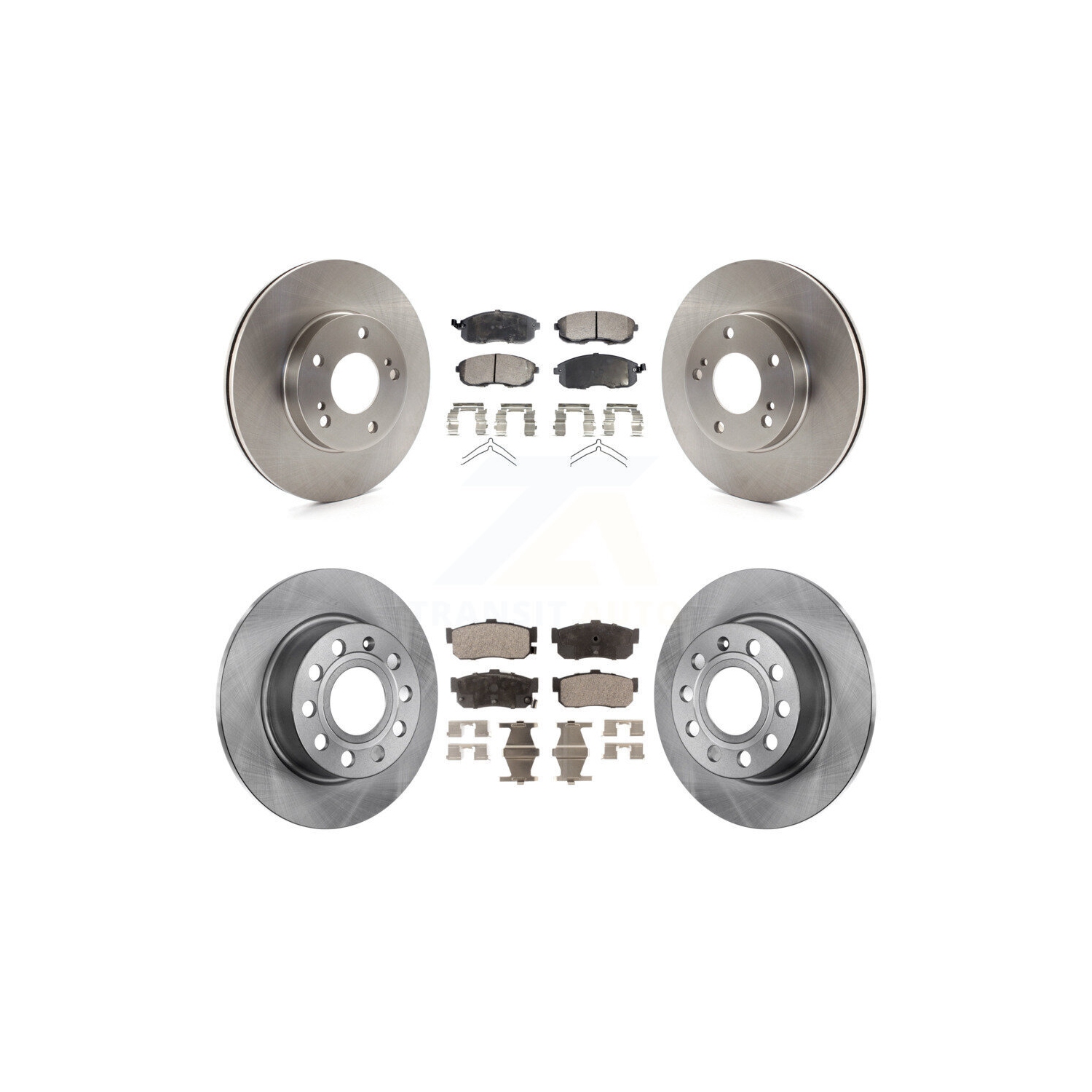 Front Rear Disc Brake Rotors And Ceramic Pads Kit For Nissan Maxima INFINITI I30 K8T-101075