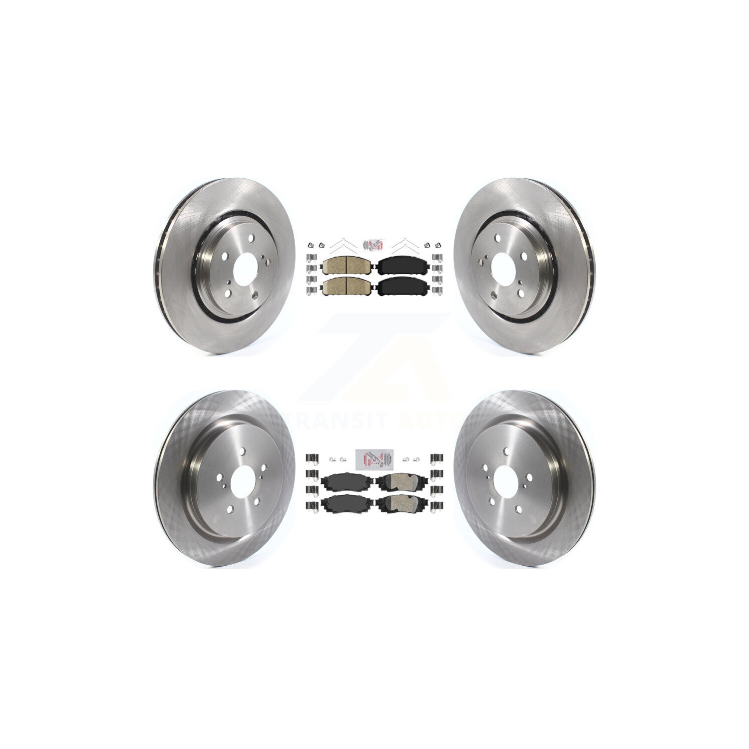 Front Rear Ceramic Pads And Disc Brake Rotors Kit For Lexus RX350 RX450h RX350L RX450hL K8A-103147