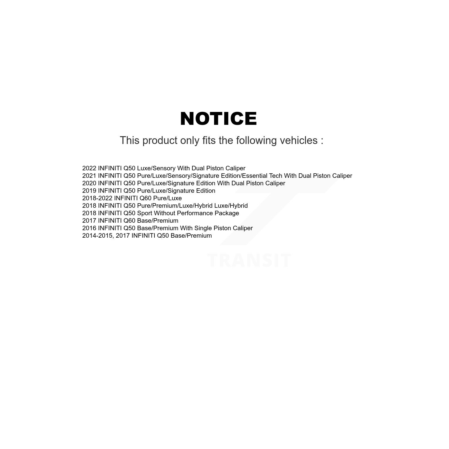 Plaquettes de frein avant arrière en céramique et disque perforé enduit pour INFINITI Q50 Q60 KDA-101665