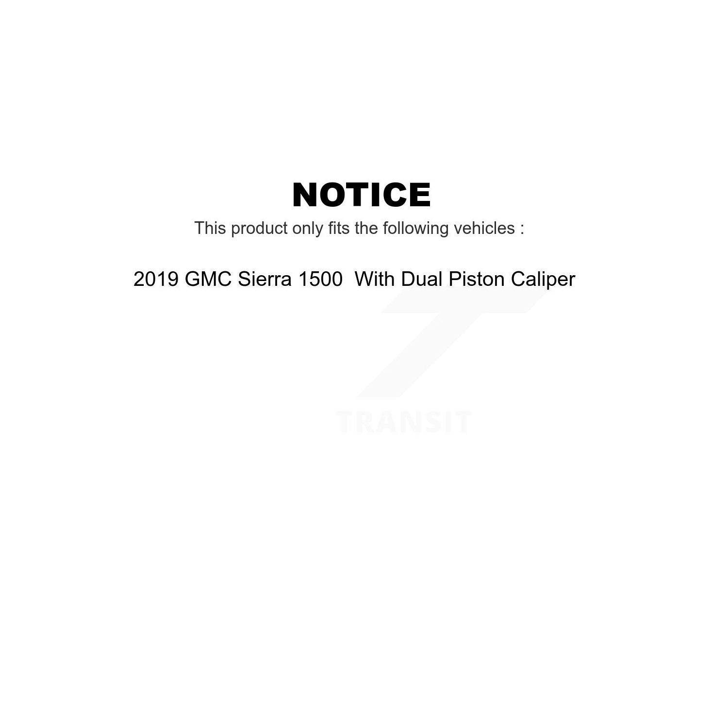 Plaquettes de frein avant en céramique pour GMC Sierra 1500 2019 avec étriers à double piston KGA-100187