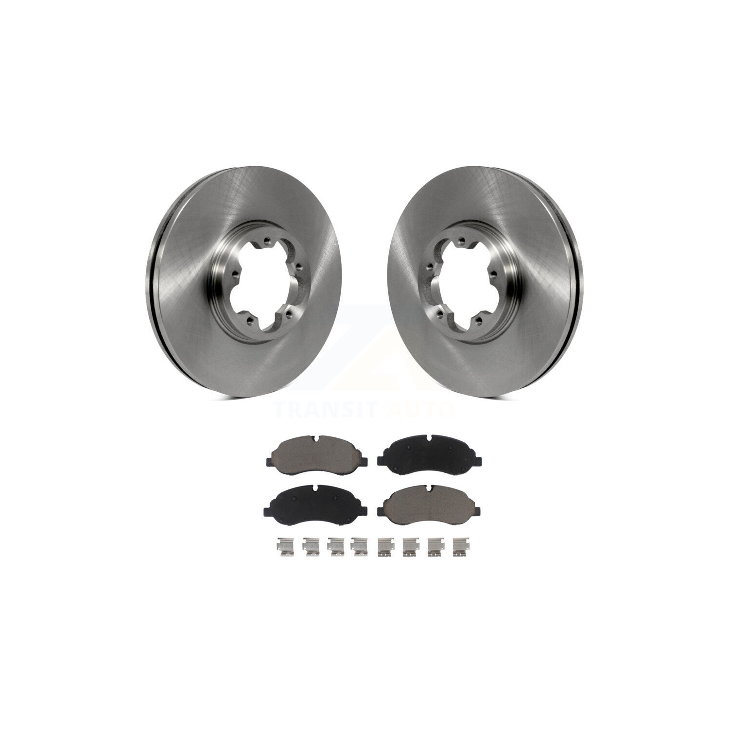 Front Brake Rotors Ceramic Pad Kit For 2015-2019 Ford Transit-250 Transit-150 Transit-350 K8C-100446