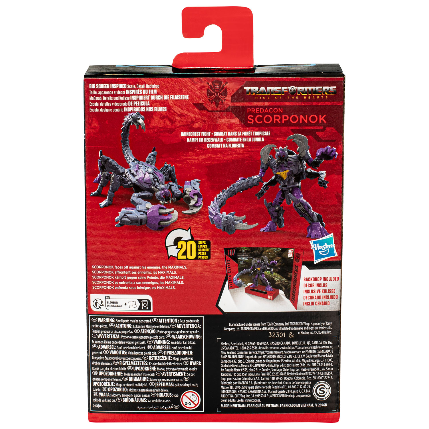 Hasbro Transformers Studio Deluxe Transformers: Rise of the Beasts -  Predacon Scorponok Action Figure