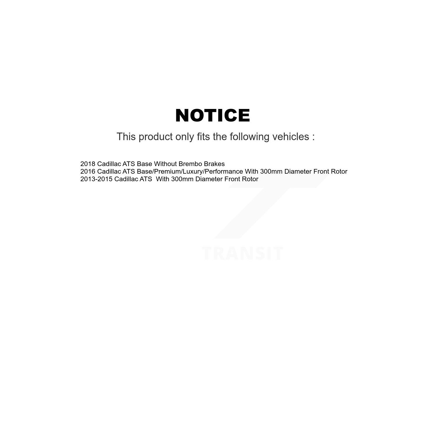 Front Disc Brake Rotors And Semi-Metallic Pads Kit For Cadillac ATS K8F-100091