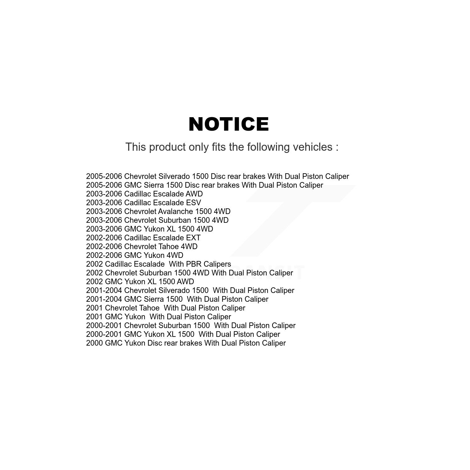 Front Rear Coat Brake Rotor Semi-Metallic Pad Kit For Chevrolet GMC Silverado 1500 Sierra KGS-100544