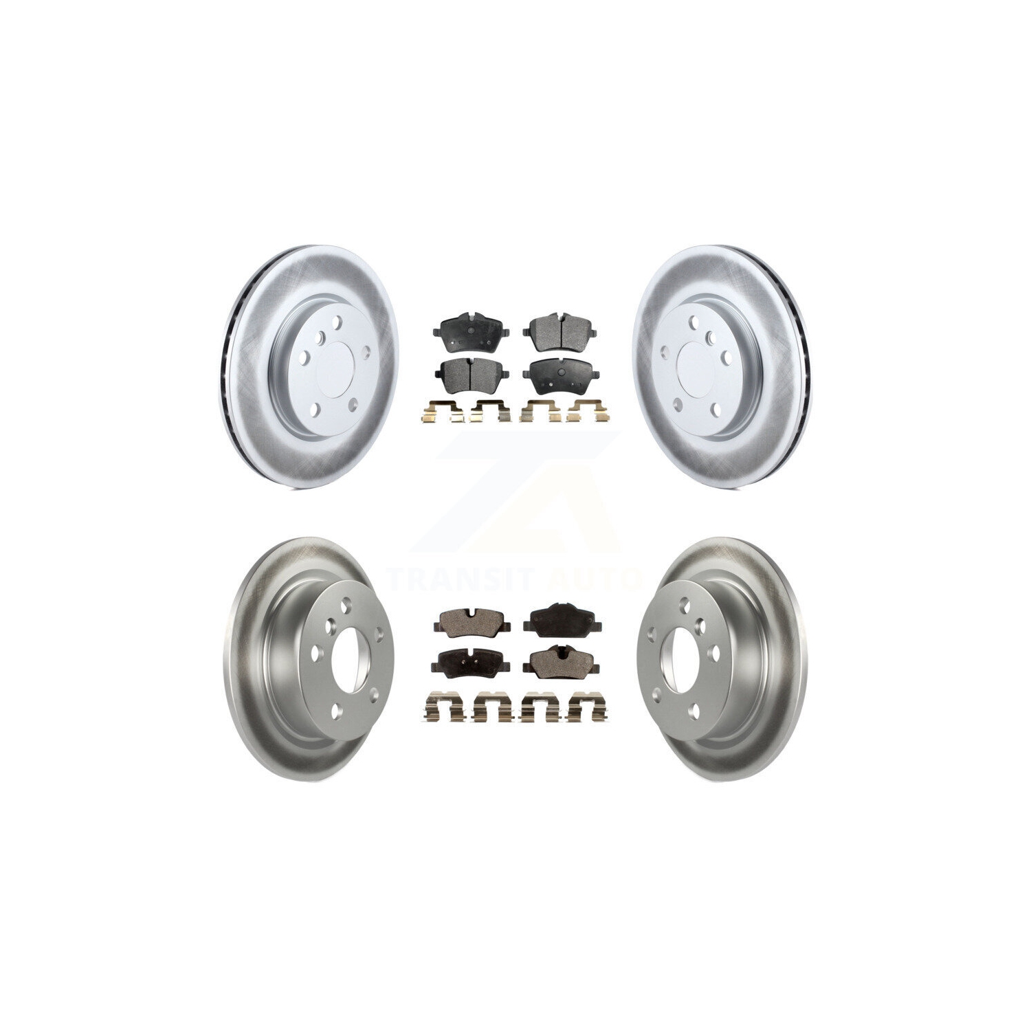 Disques de frein à disque recouverts à l'avant et plaquettes semi-métalliques pour Mini Cooper KGF-101158