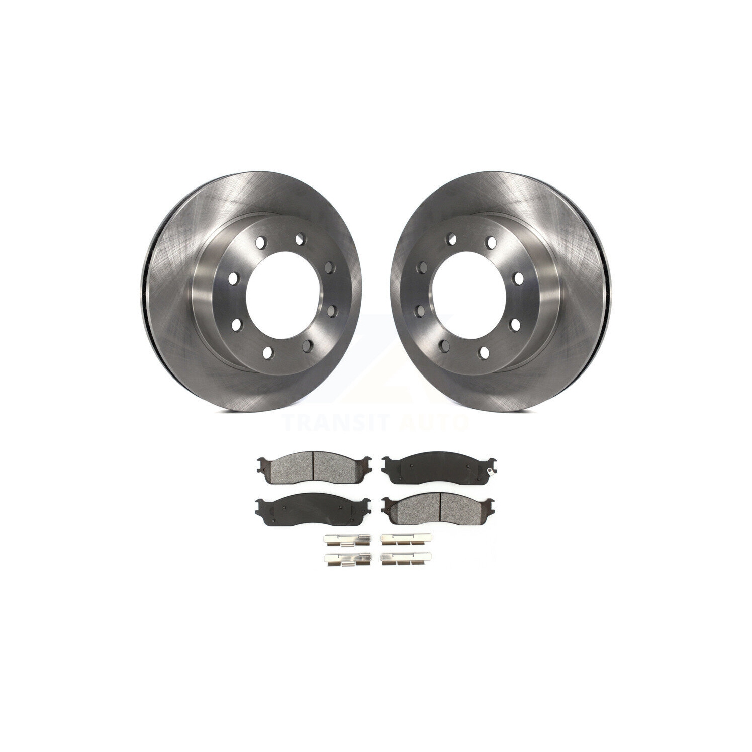 Front Disc Brake Rotors And Semi-Metallic Pads Kit For Dodge Ram 1500 3500 2500 K8S-100218