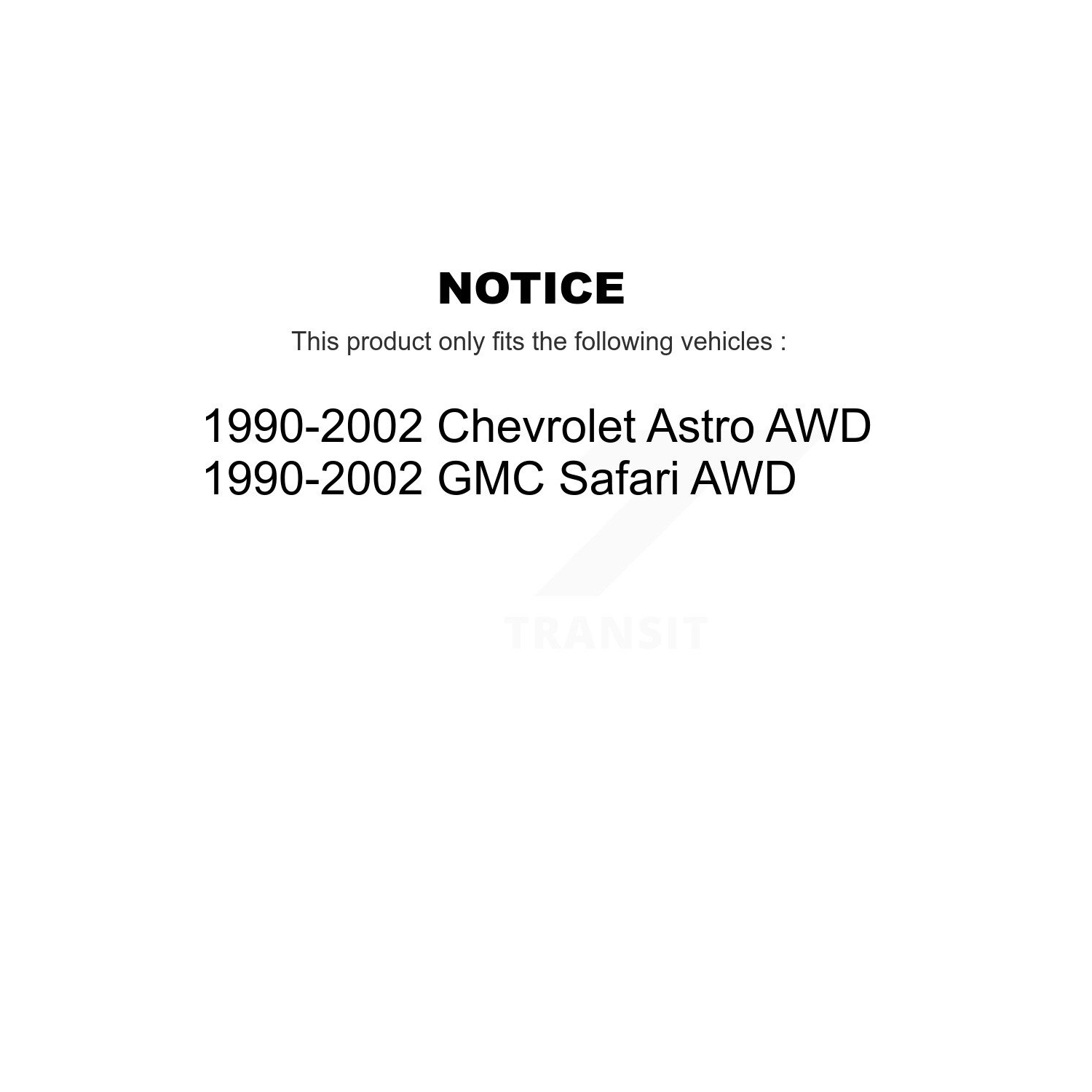 Ensemble de plaquettes semi-métalliques de frein à disque avant pour Chevrolet Astro GMC Safari 1990-2002 à TI K8 A-104427